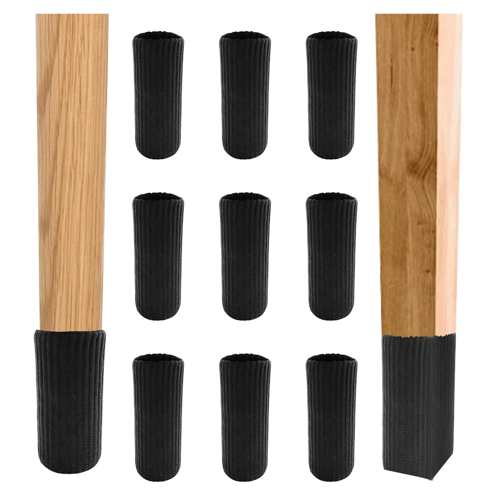 32 Calcetines Protectores para Patas de Silla Cionyce - Negros