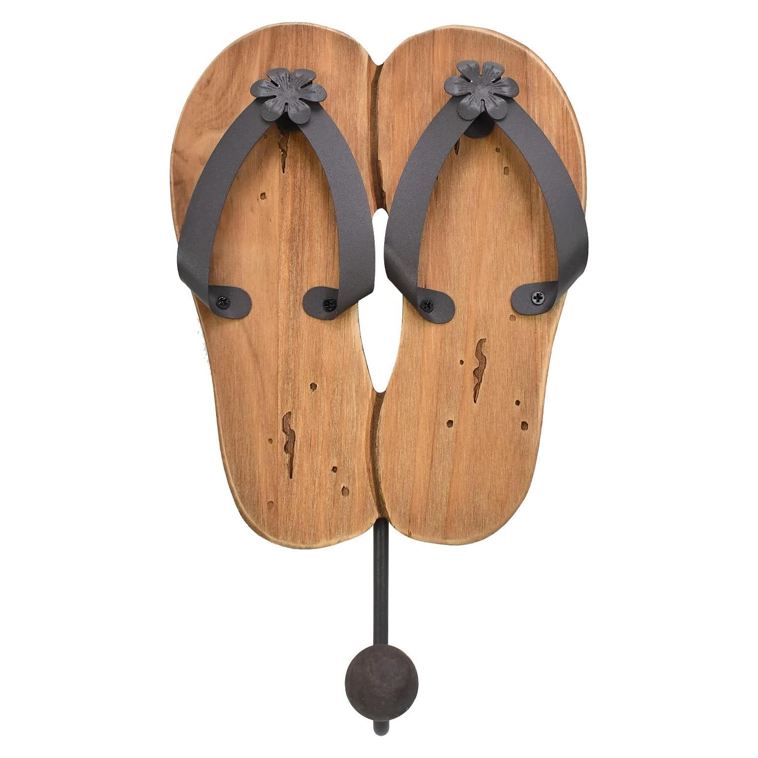 Gancho de Pared Náutico Aecipl en Madera Clara para Toallas