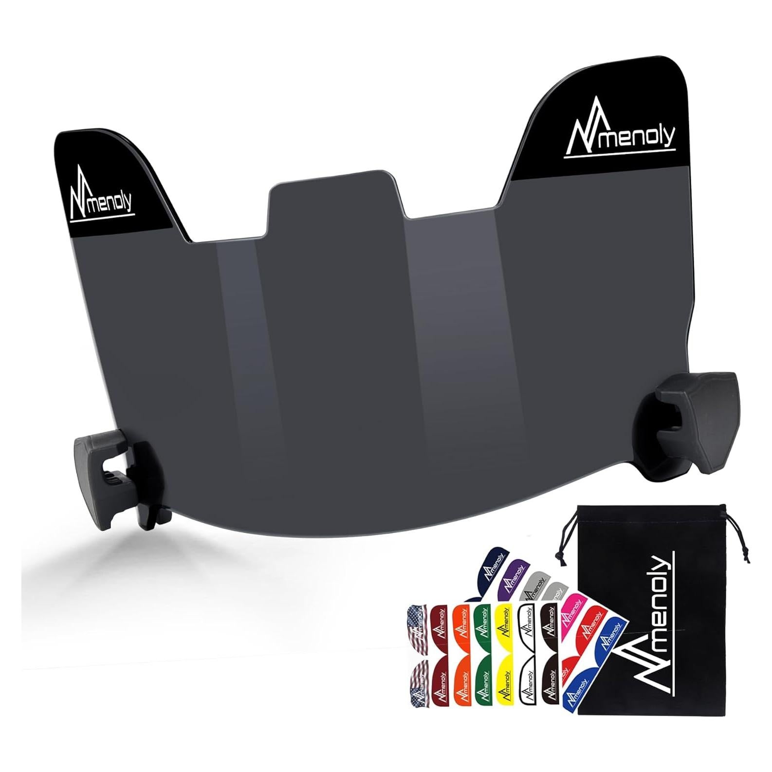 Visera de Fútbol MENOLY BDF092C, Policarbonato, UV y Rayones