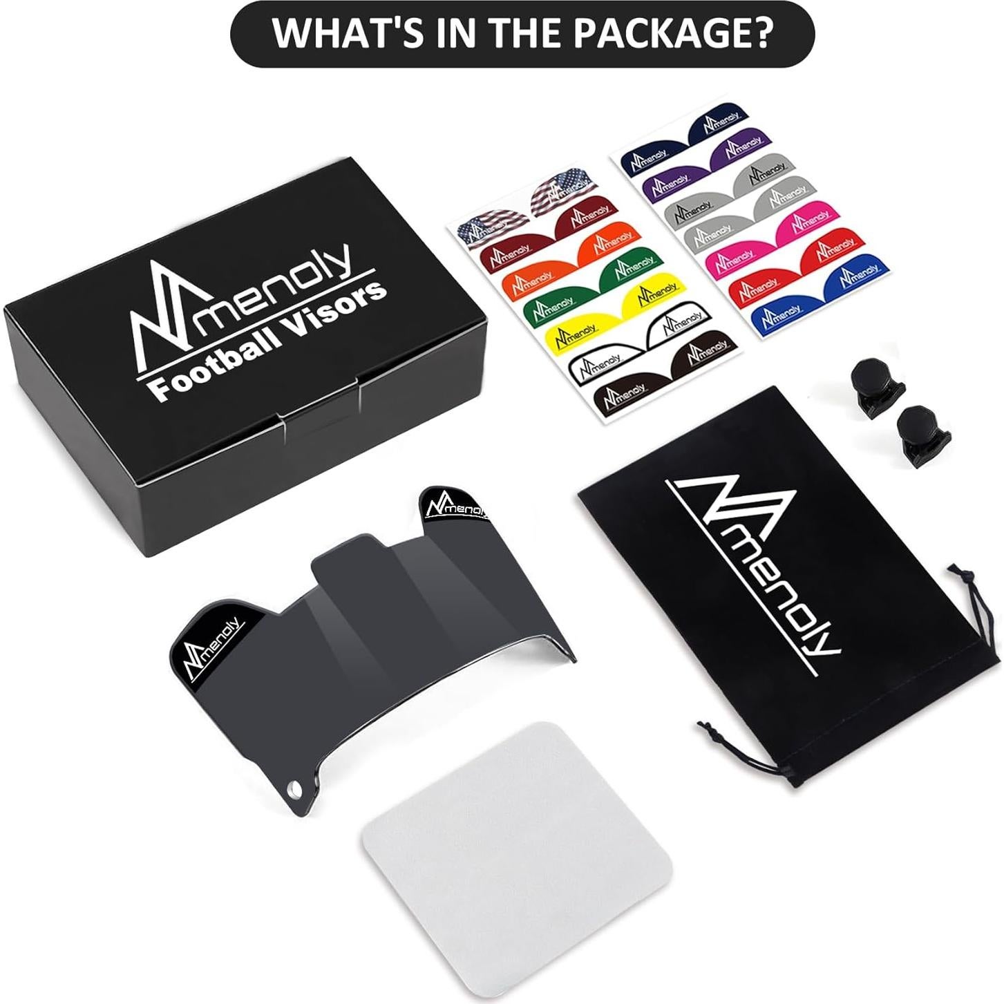 Visera de Fútbol MENOLY BDF092C, Policarbonato, UV y Rayones