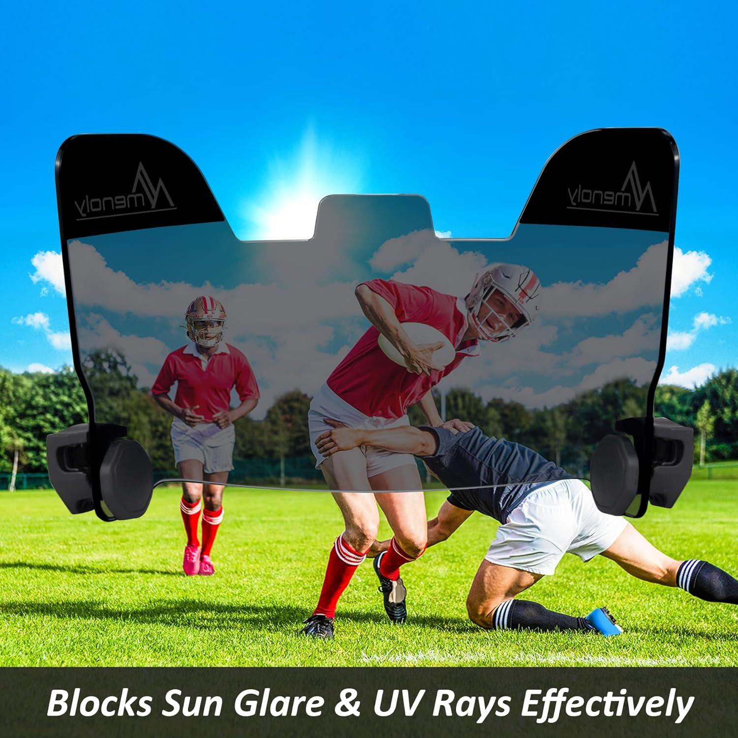 Visera de Fútbol MENOLY BDF092C, Policarbonato, UV y Rayones