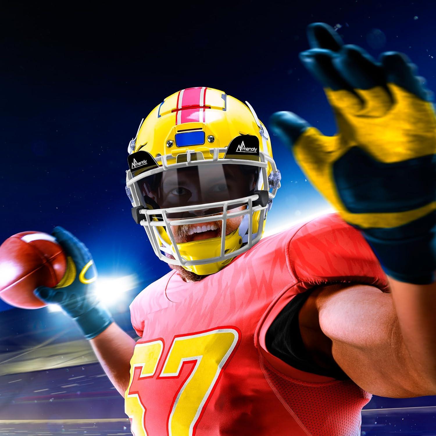 Visera de Fútbol MENOLY BDF092C, Policarbonato, UV y Rayones