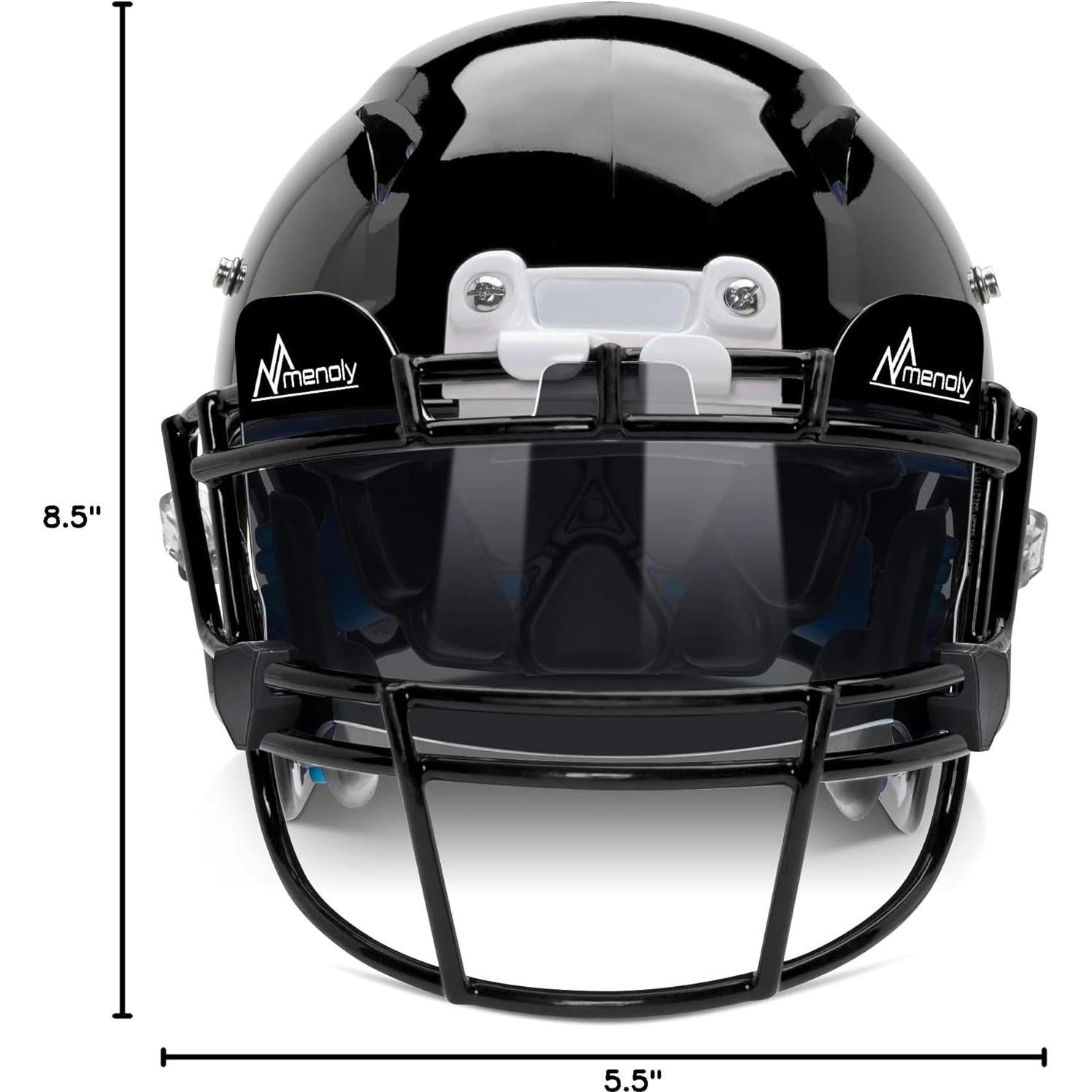 Visera de Fútbol MENOLY BDF092C, Policarbonato, UV y Rayones