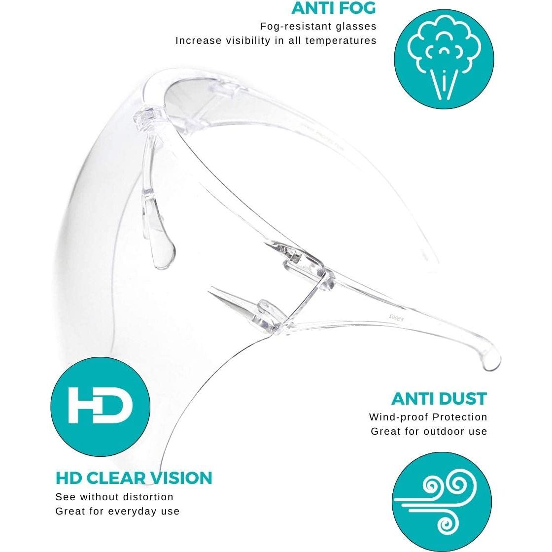 Gafas de Sol ZeroUV Visera Protectora Antivaho Transparente