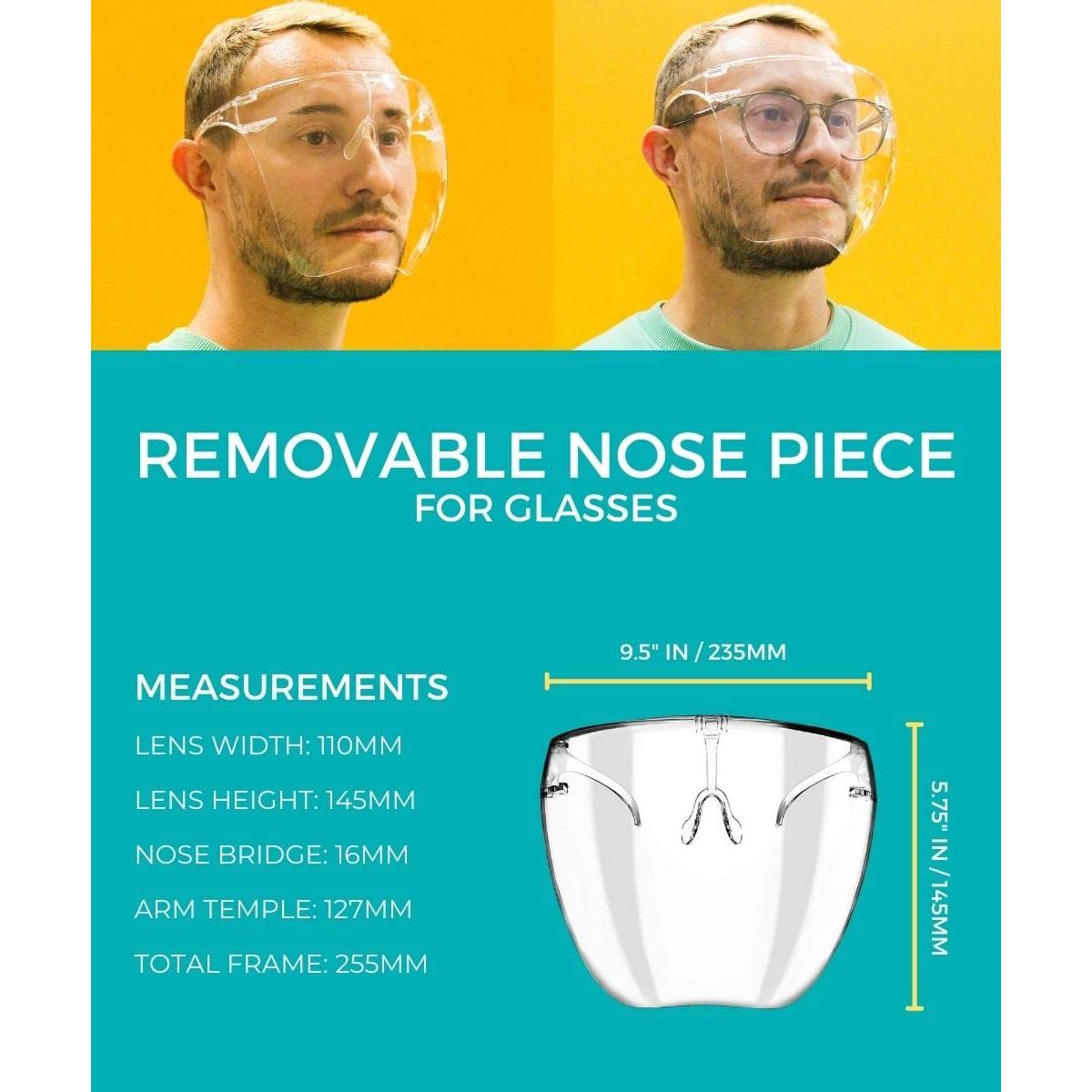 Gafas de Sol ZeroUV Visera Protectora Antivaho Transparente