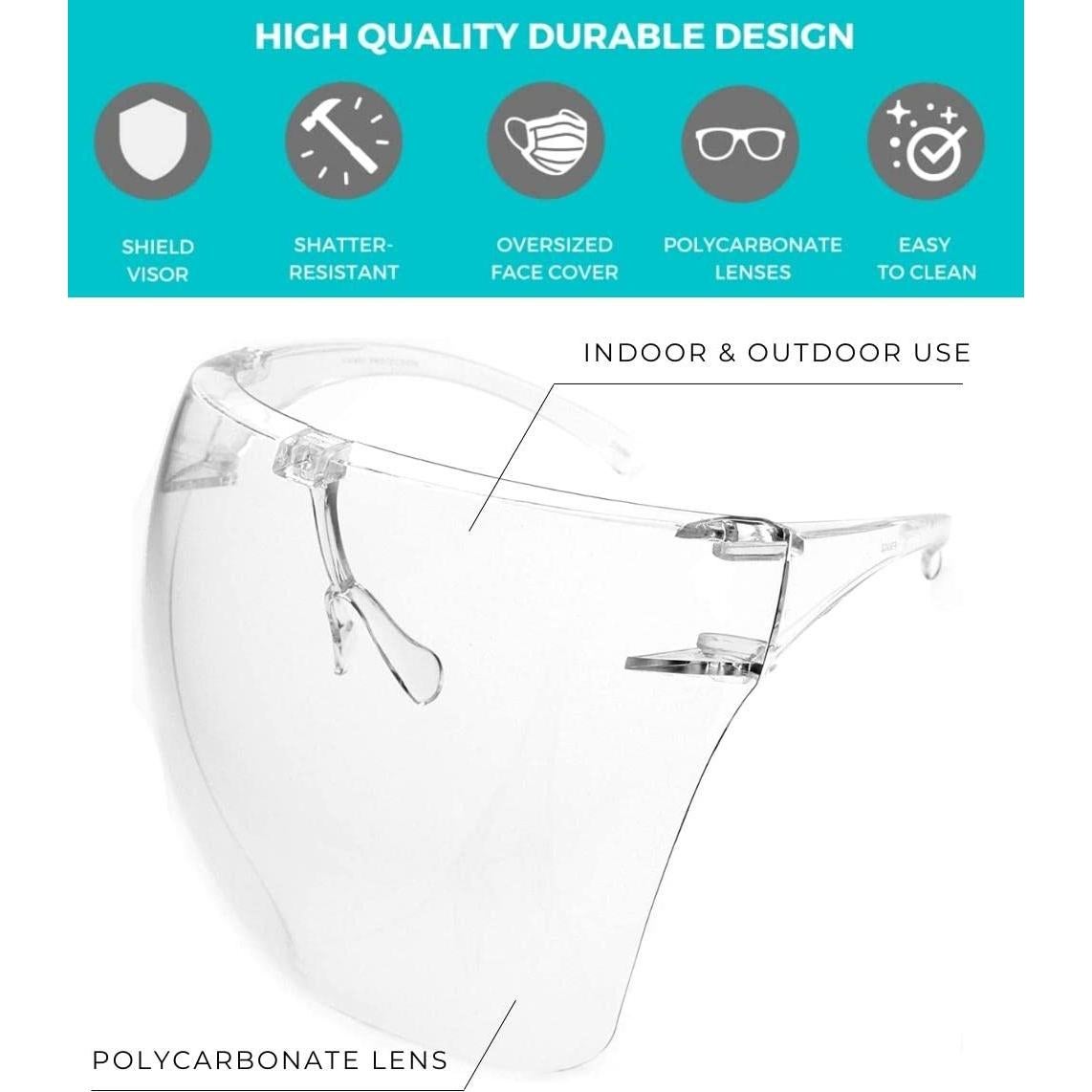 Gafas de Sol ZeroUV Visera Protectora Antivaho Transparente