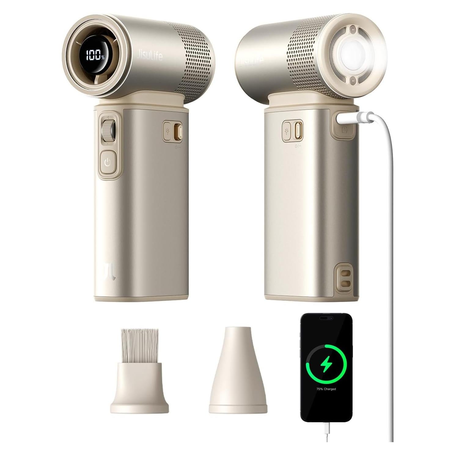 Ventilador Portátil JISULIFE Ultra2 9000mAh 100 Velocidades