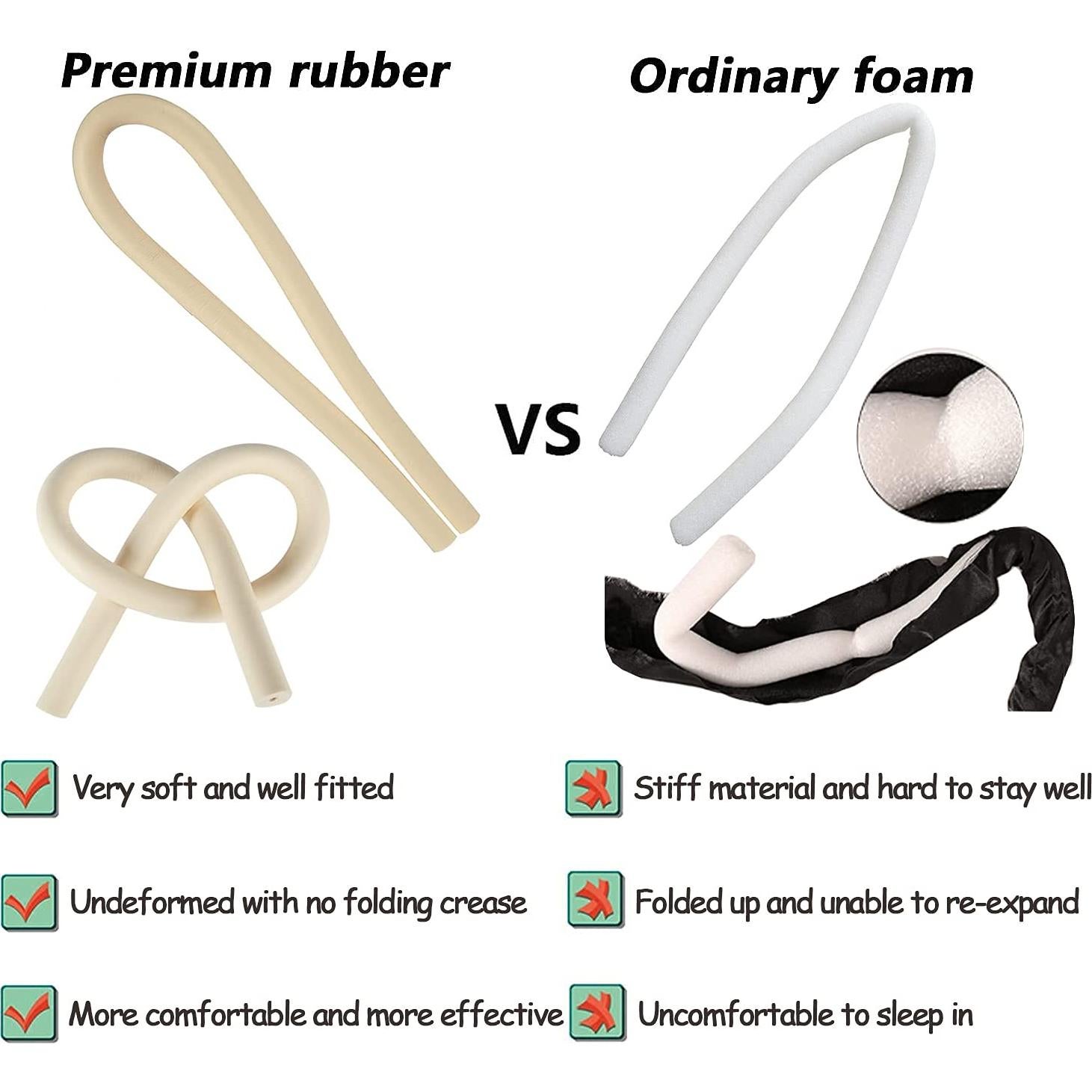 Juego de Rizado Sin Calor AUITRONCARE Diadema Rosa 1 Cuenta