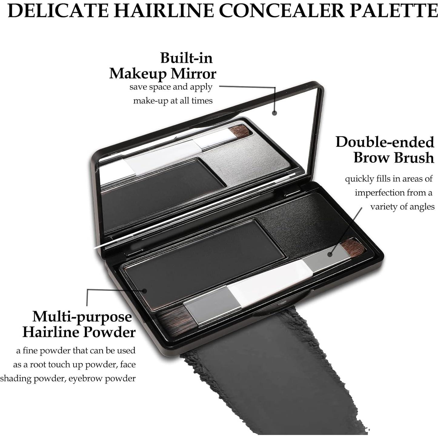 Kit de Polvo para Sombra de Cabello Boobeen - Retoque Raíces Gris