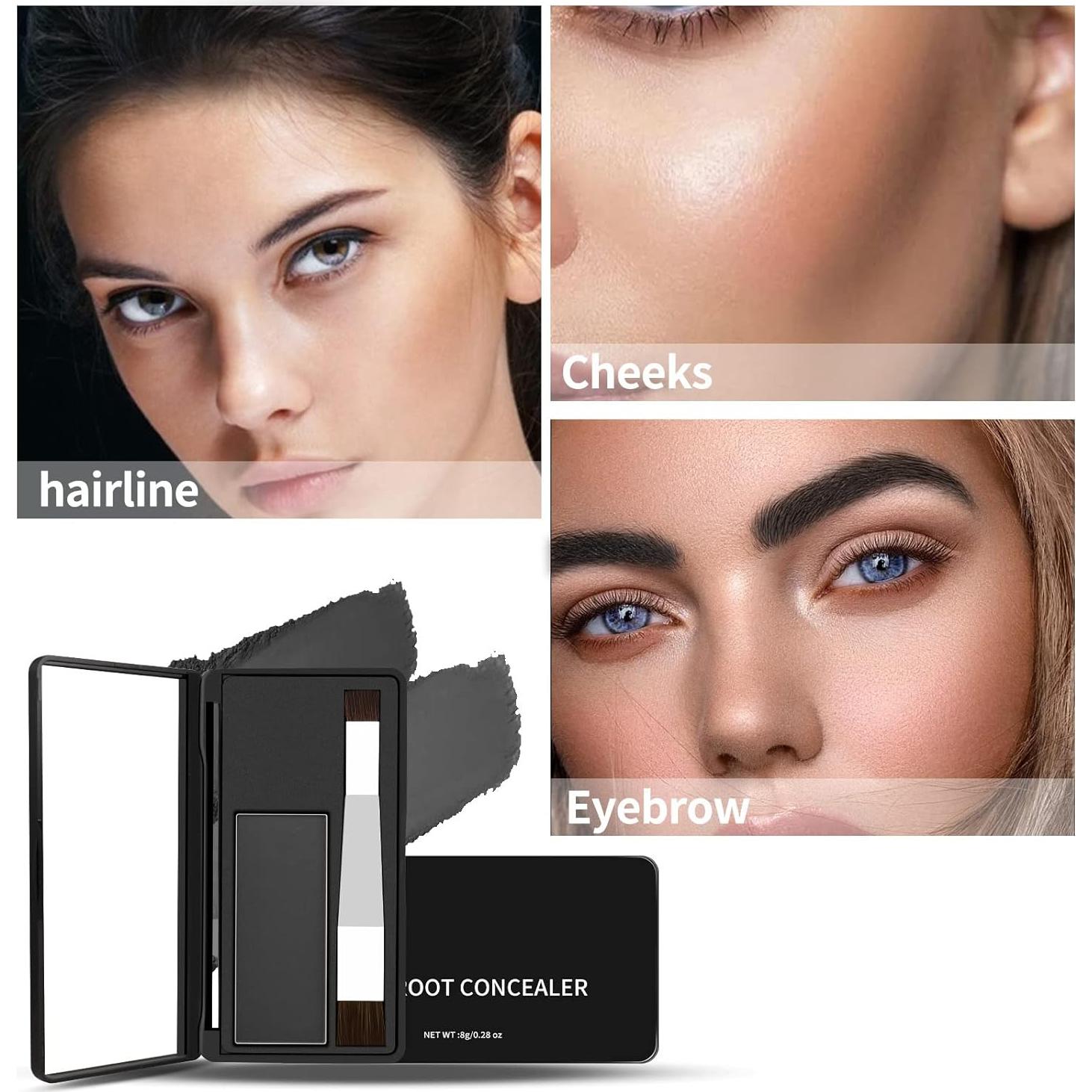 Kit de Polvo para Sombra de Cabello Boobeen - Retoque Raíces Gris