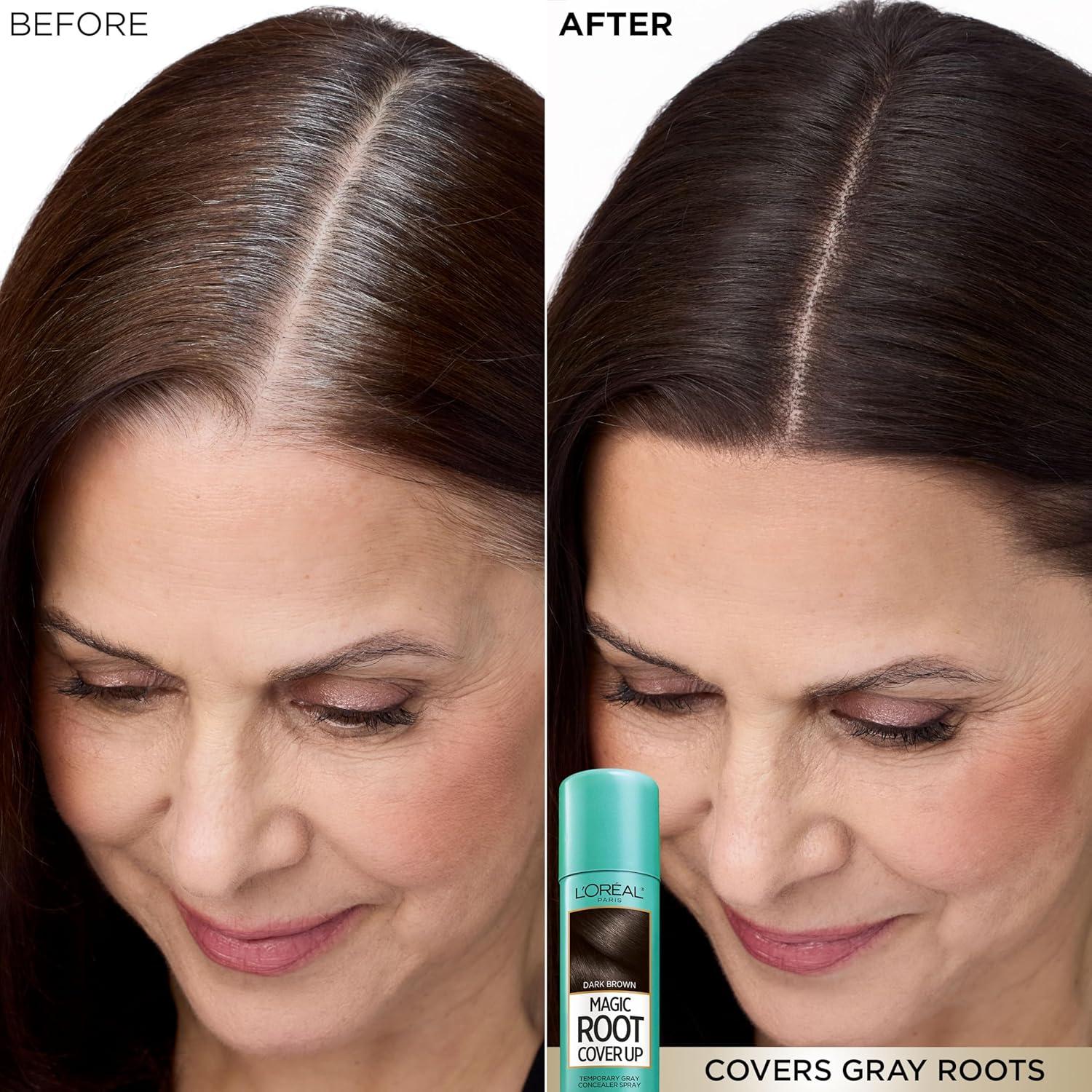 Tinte para Cabello L'Oreal Paris Cubrimiento Raíces Negro 2 Unidades