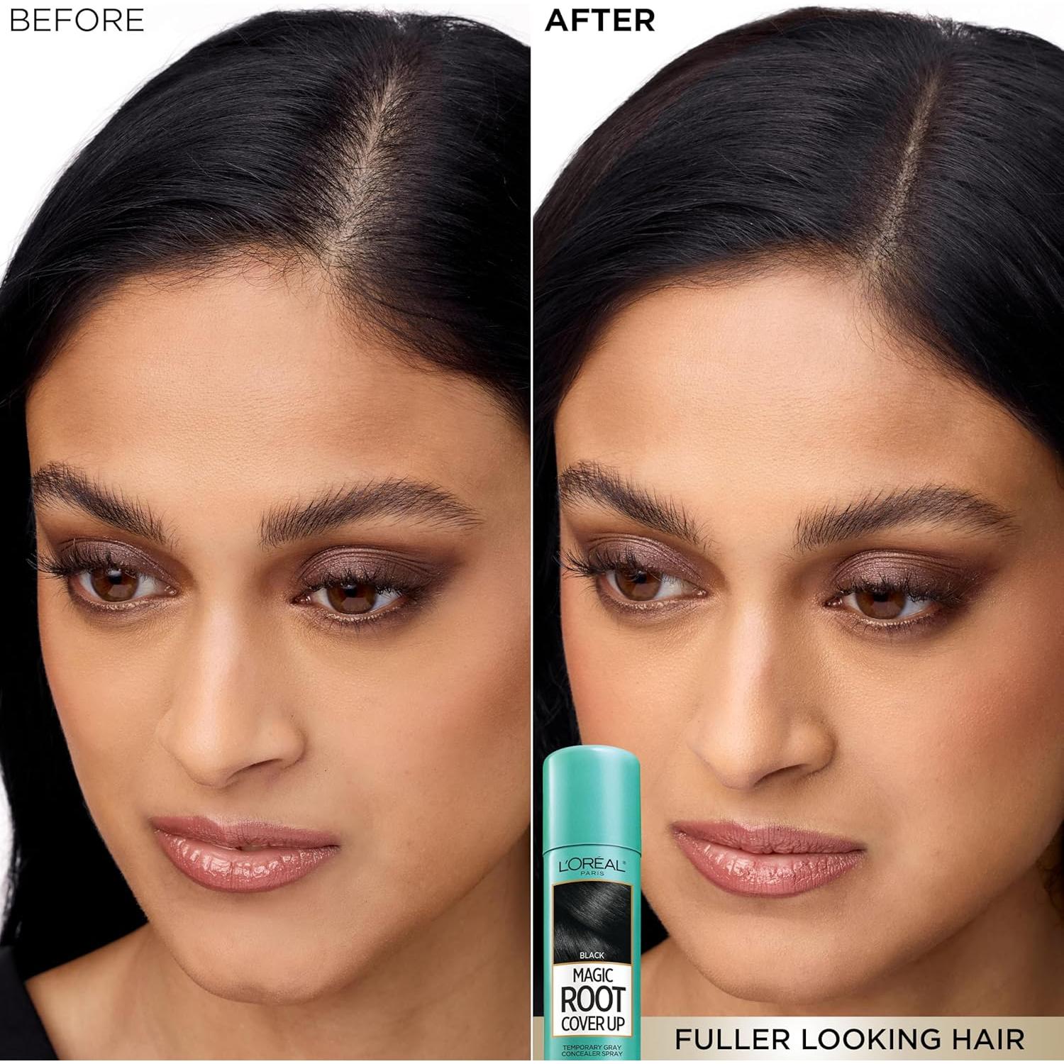 Tinte para Cabello L'Oreal Paris Cubrimiento Raíces Negro 2 Unidades