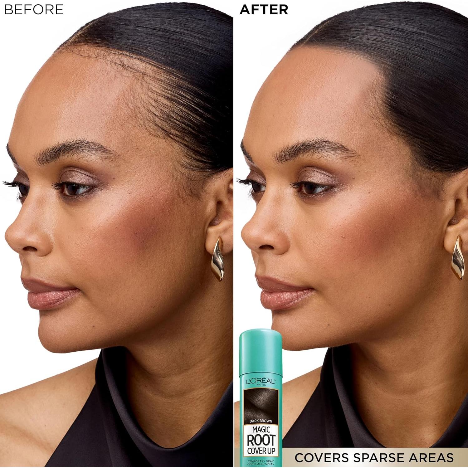 Tinte para Cabello L'Oreal Paris Cubrimiento Raíces Negro 2 Unidades