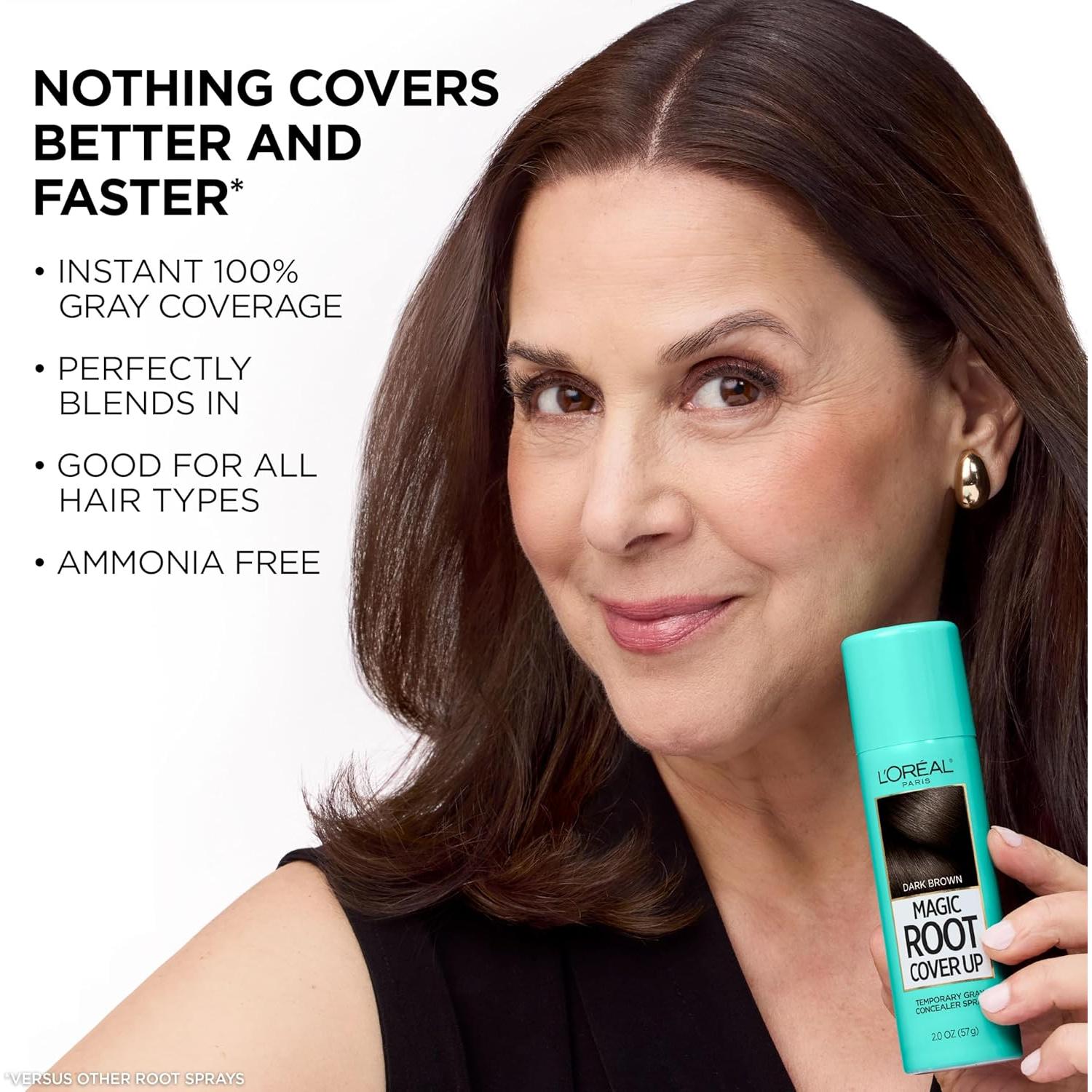 Tinte para Cabello L'Oreal Paris Cubrimiento Raíces Negro 2 Unidades