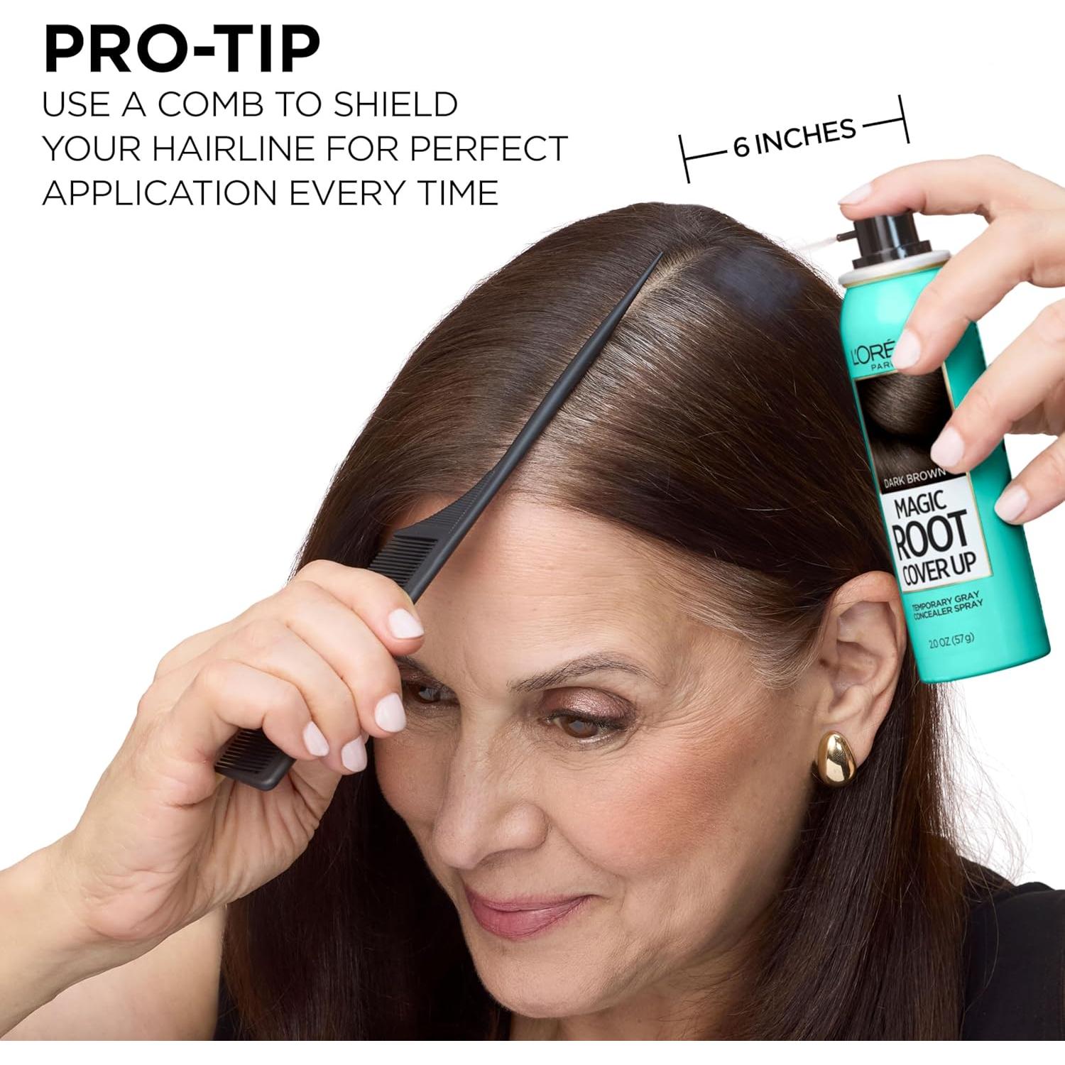 Tinte para Cabello L'Oreal Paris Cubrimiento Raíces Negro 2 Unidades