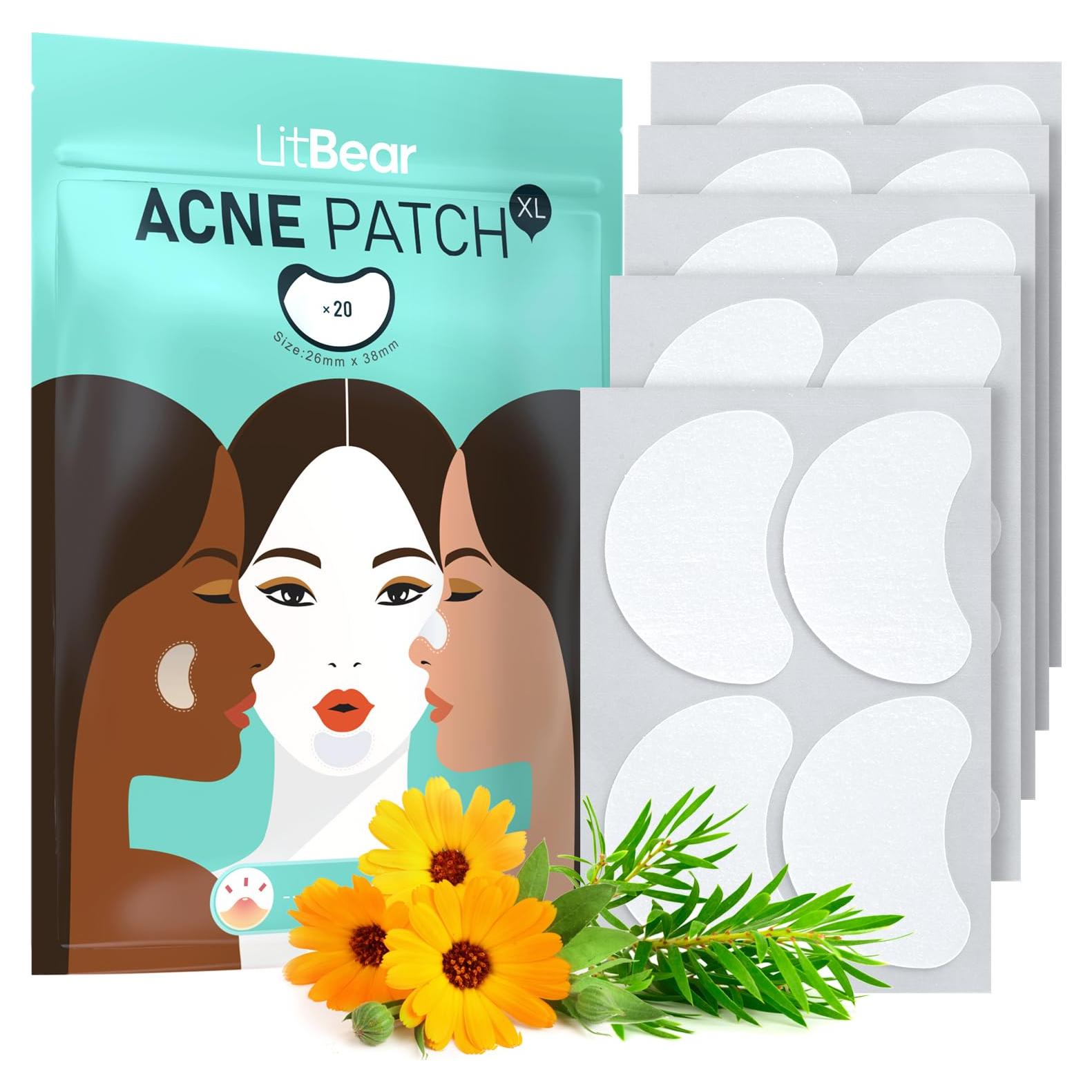 Parche Hidrocoloide Grande LitBear para Acné - 20 Parches