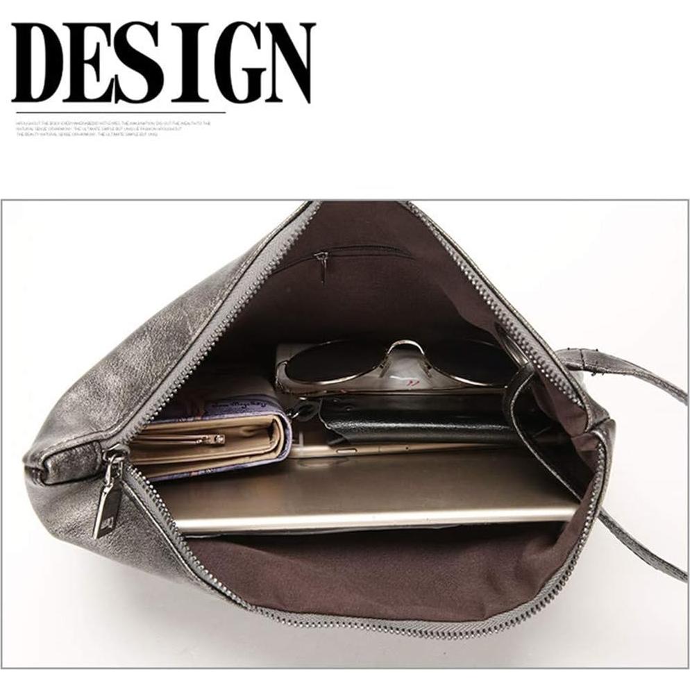 Bolso de Noche DIHKLCIO Cartera Sobre Plegable Negra 33x24cm