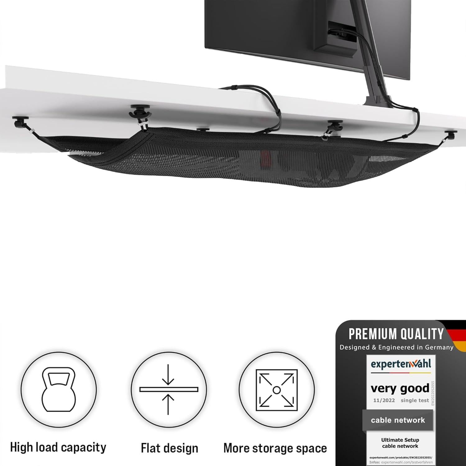 Bandeja de gestión de cables Ultimate Setup 63.5x24 cm