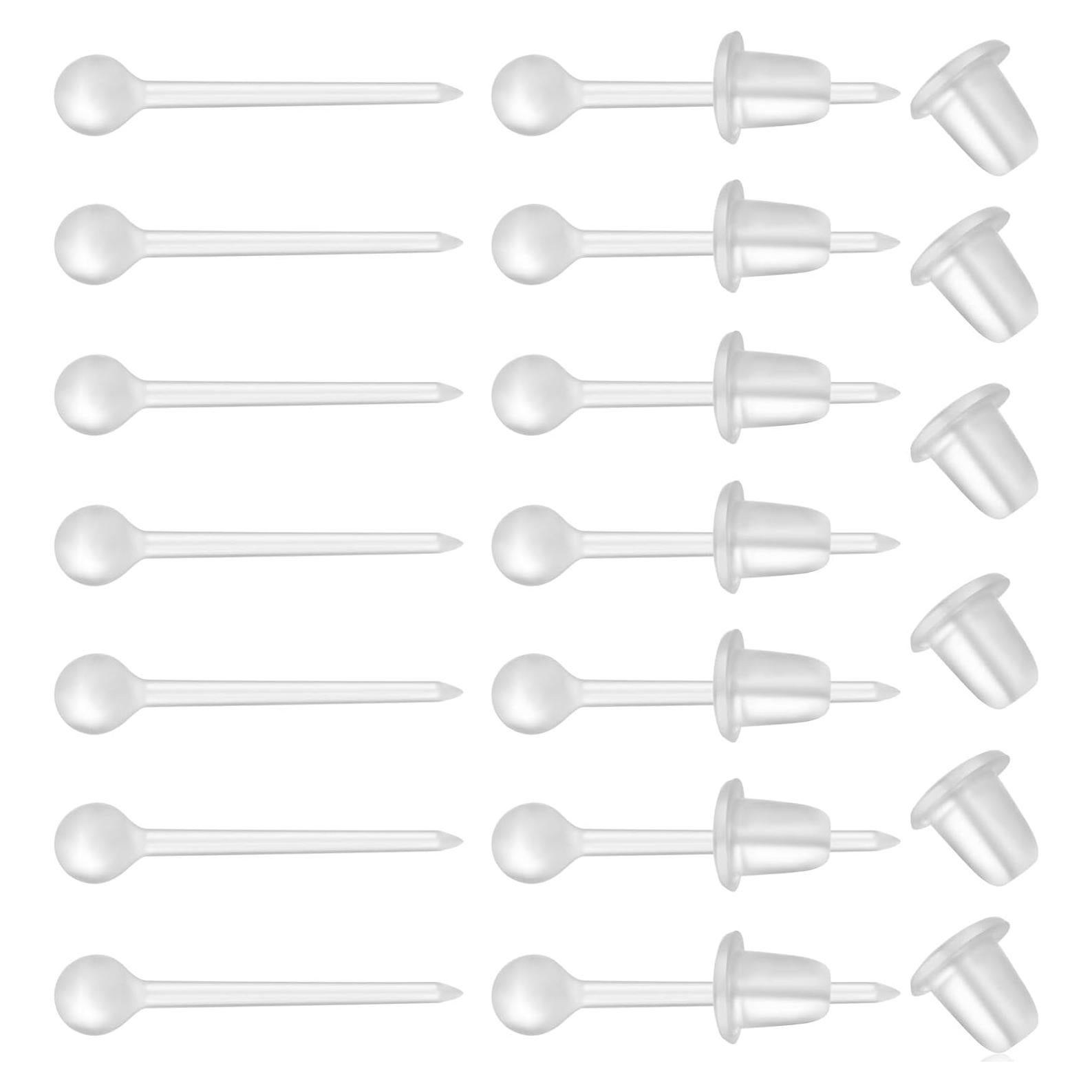 Juego de Aretes de Plástico 3mm Formulen para Oídos Sensibles