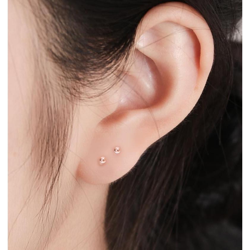 Juego de Aretes de Plástico 3mm Formulen para Oídos Sensibles