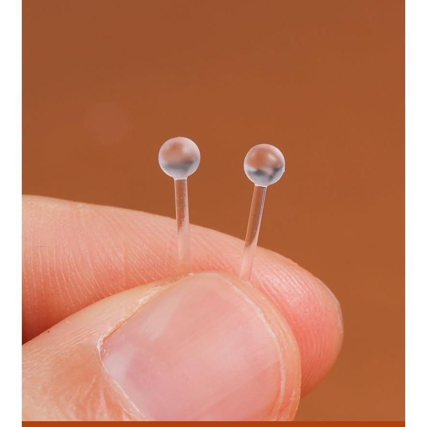 Juego de Aretes de Plástico 3mm Formulen para Oídos Sensibles