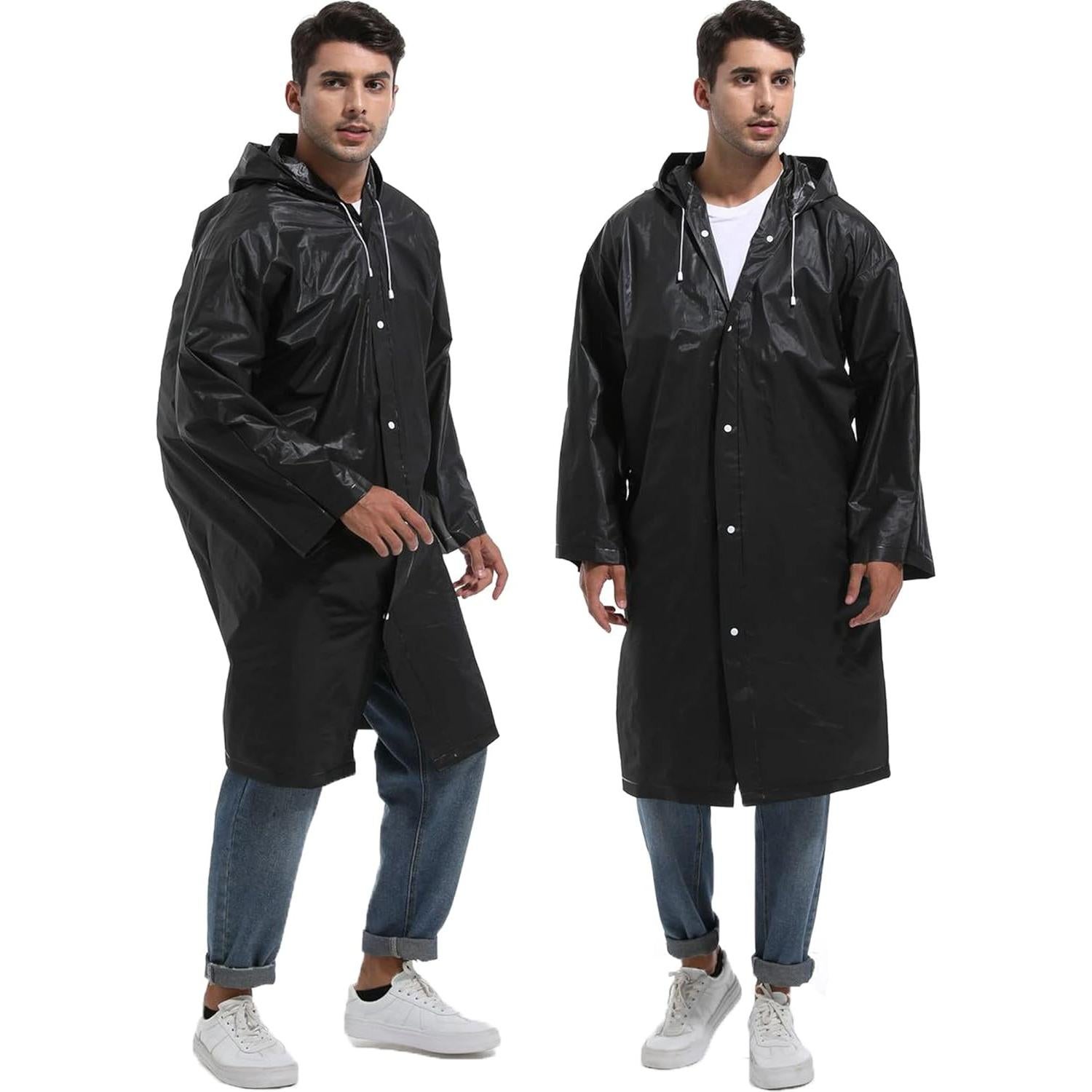 2 Chaquetas de Lluvia Reutilizables Borogo para Adultos - Impermeables