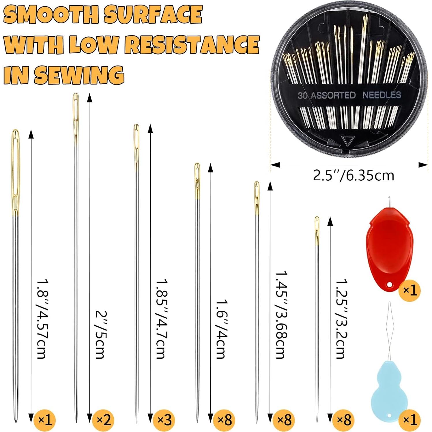 Kit de Agujas de Coser a Mano FIVEIZERO 30 Piezas Premium