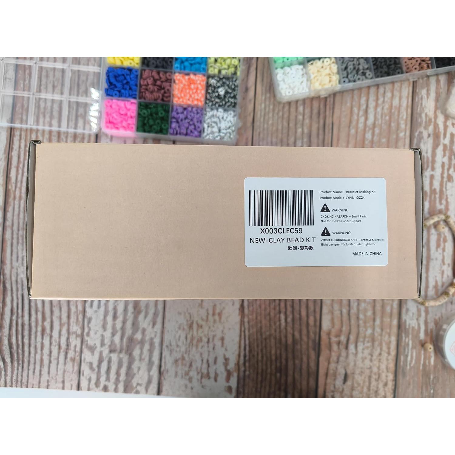 Kit de Pulseras de Cuentas de Arcilla 8500 Pcs Lynnmos