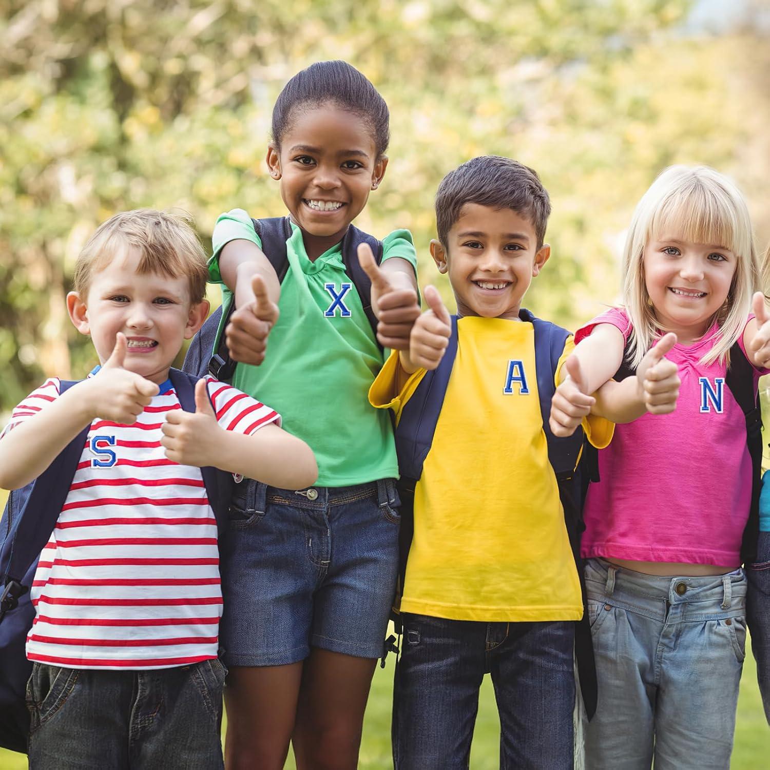 Letras Termoadhesivas NIUBIER 52 Piezas Azul 5x4 cm