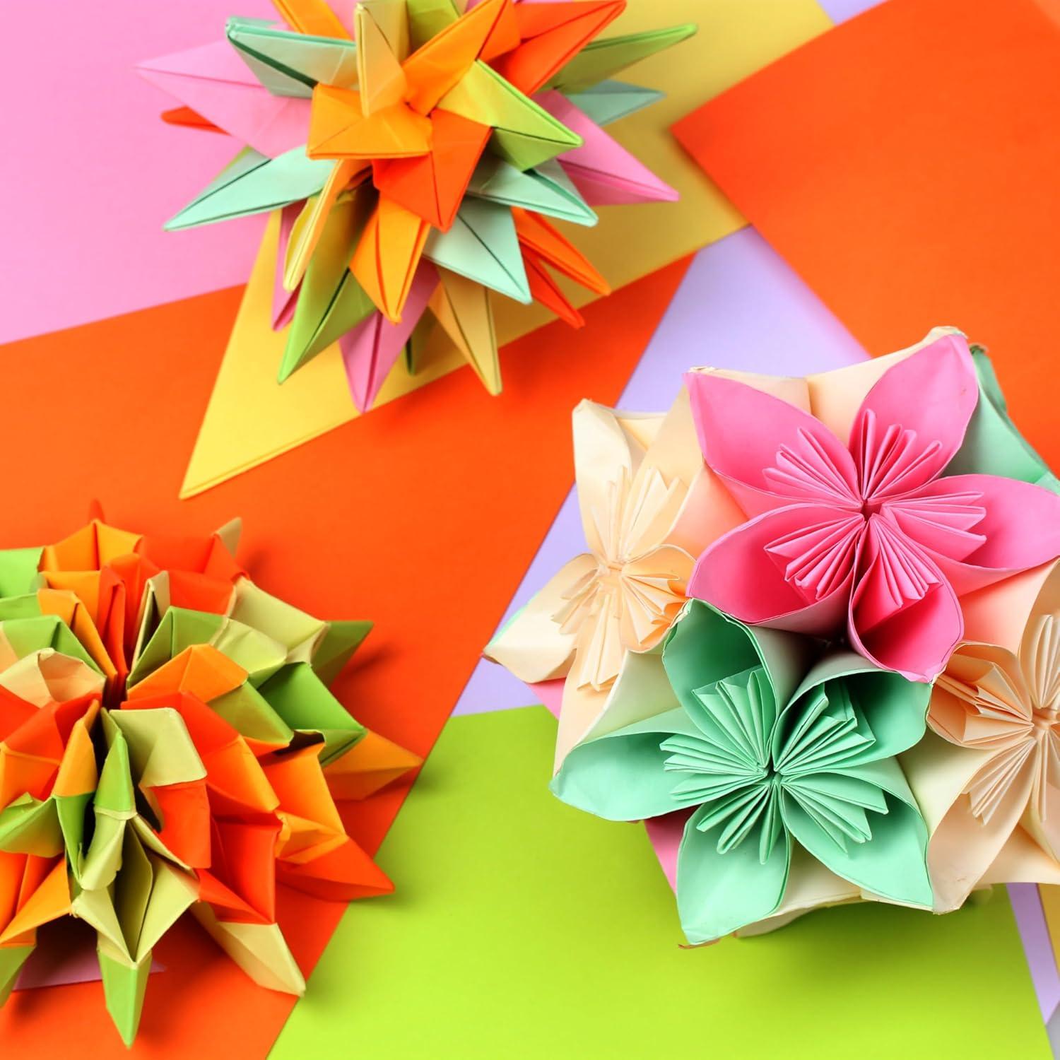 Papel de Origami Doble Cara BUBU 20x20 cm 150 Hojas 15 Colores