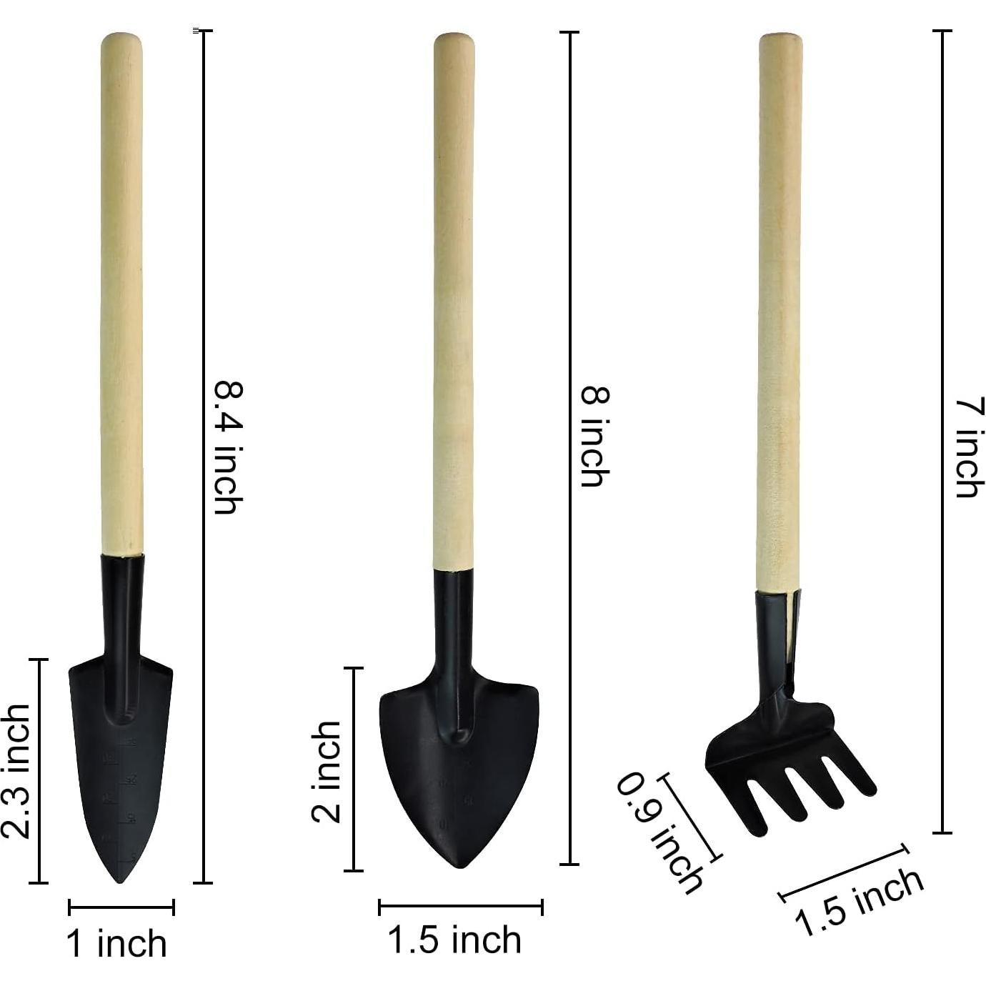 Set de Herramientas de Jardinería Mini Andiker 3 Piezas