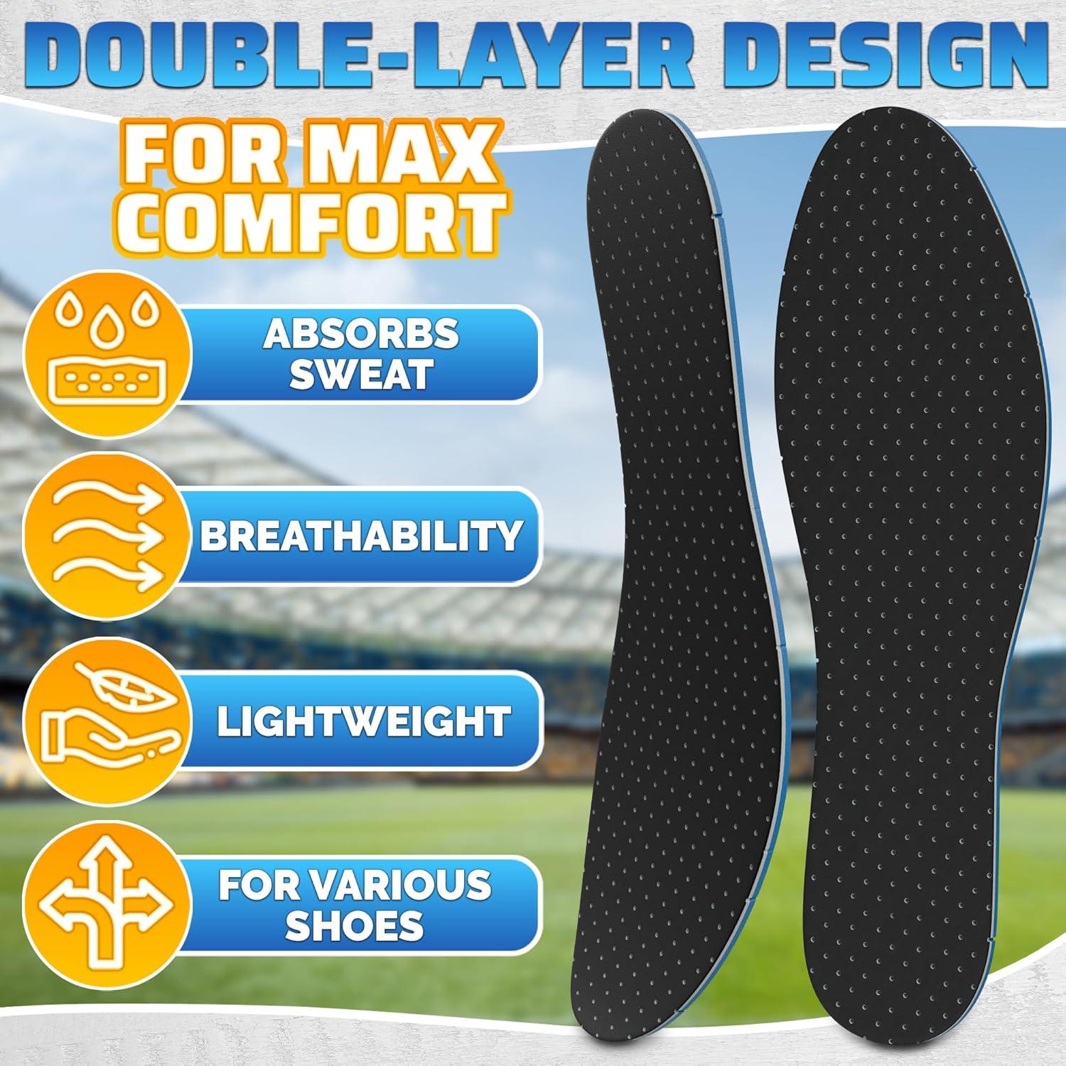 Insertos Universales Ultra Finos para Zapatos - 3 Pares de Lana