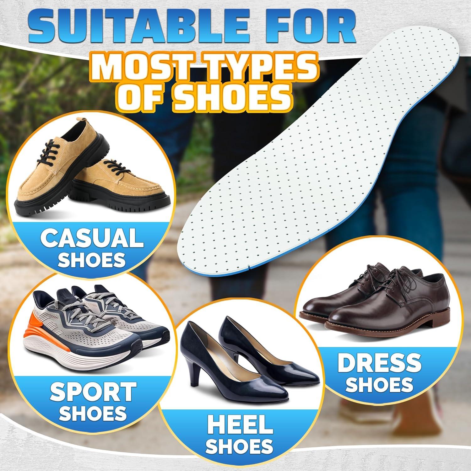 Insertos Universales Ultra Finos para Zapatos - 3 Pares de Lana