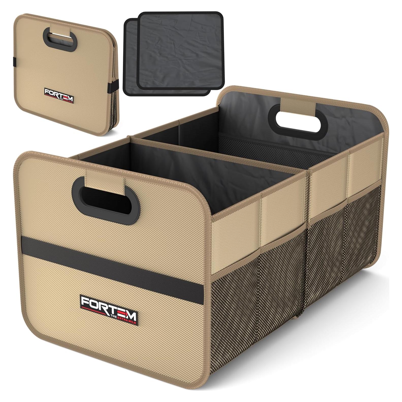 Organizador de Maletero FORTEM 50L Plegable Beige para SUV