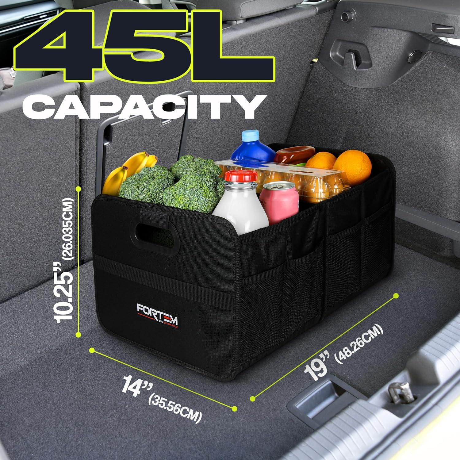 Organizador de Maletero FORTEM 50L Plegable Beige para SUV