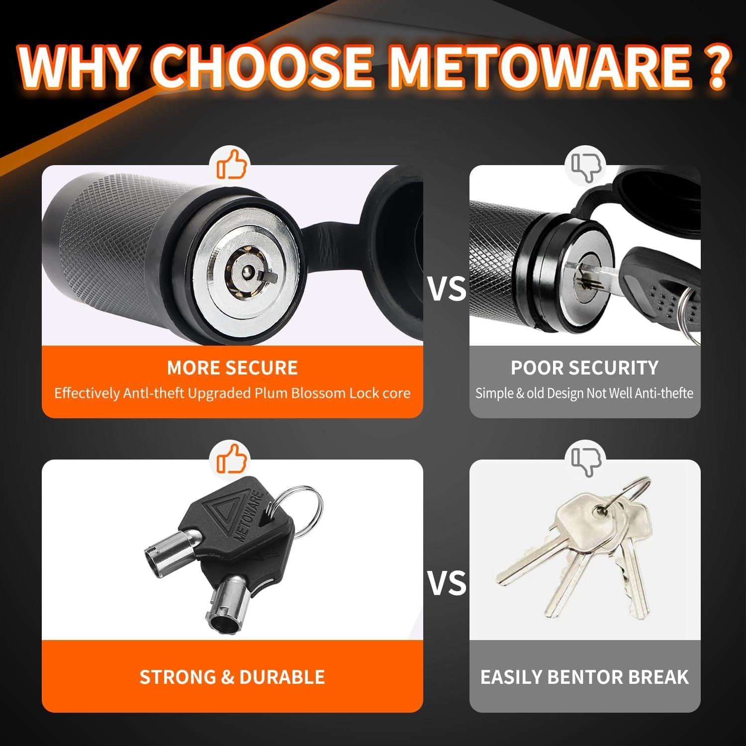 Cerradura de Acoplador de Remolque METOWARE 1/4" Diámetro