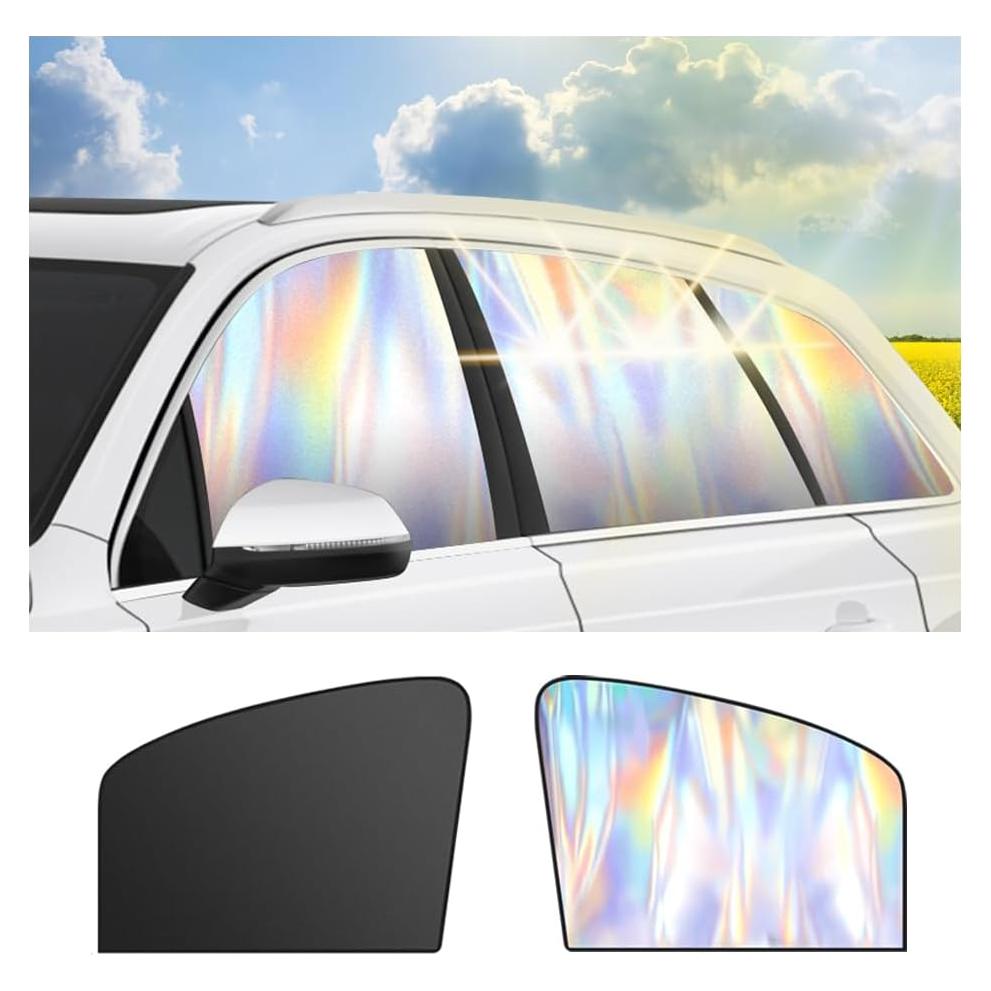 Sombrillas Holográficas Figpade para Ventanas de Automóvil 2 Piezas