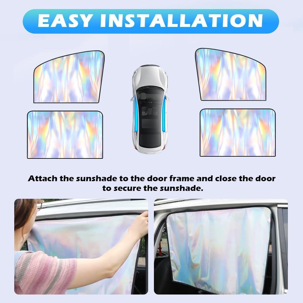 Sombrillas Holográficas Figpade para Ventanas de Automóvil 2 Piezas