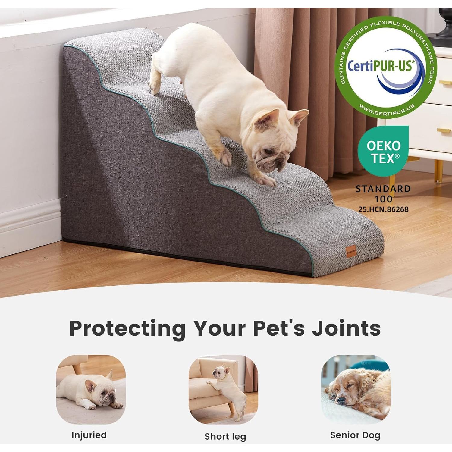 Escaleras para Perros Gardner Pet 5 Pasos 83.8x39.9 cm Antideslizante