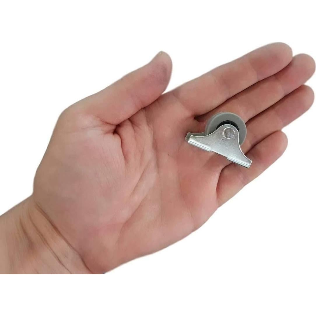 Paquete de 20 Ruedas de Goma 25 mm con Placa Metálica