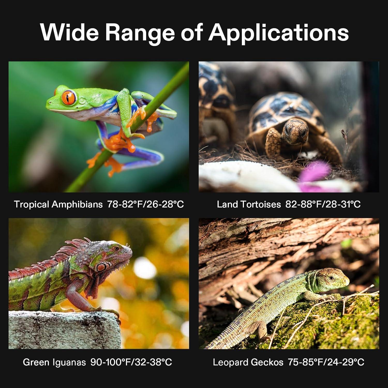 Almohadilla Térmica para Reptiles VIVOSUN 15x20 cm con Termostato