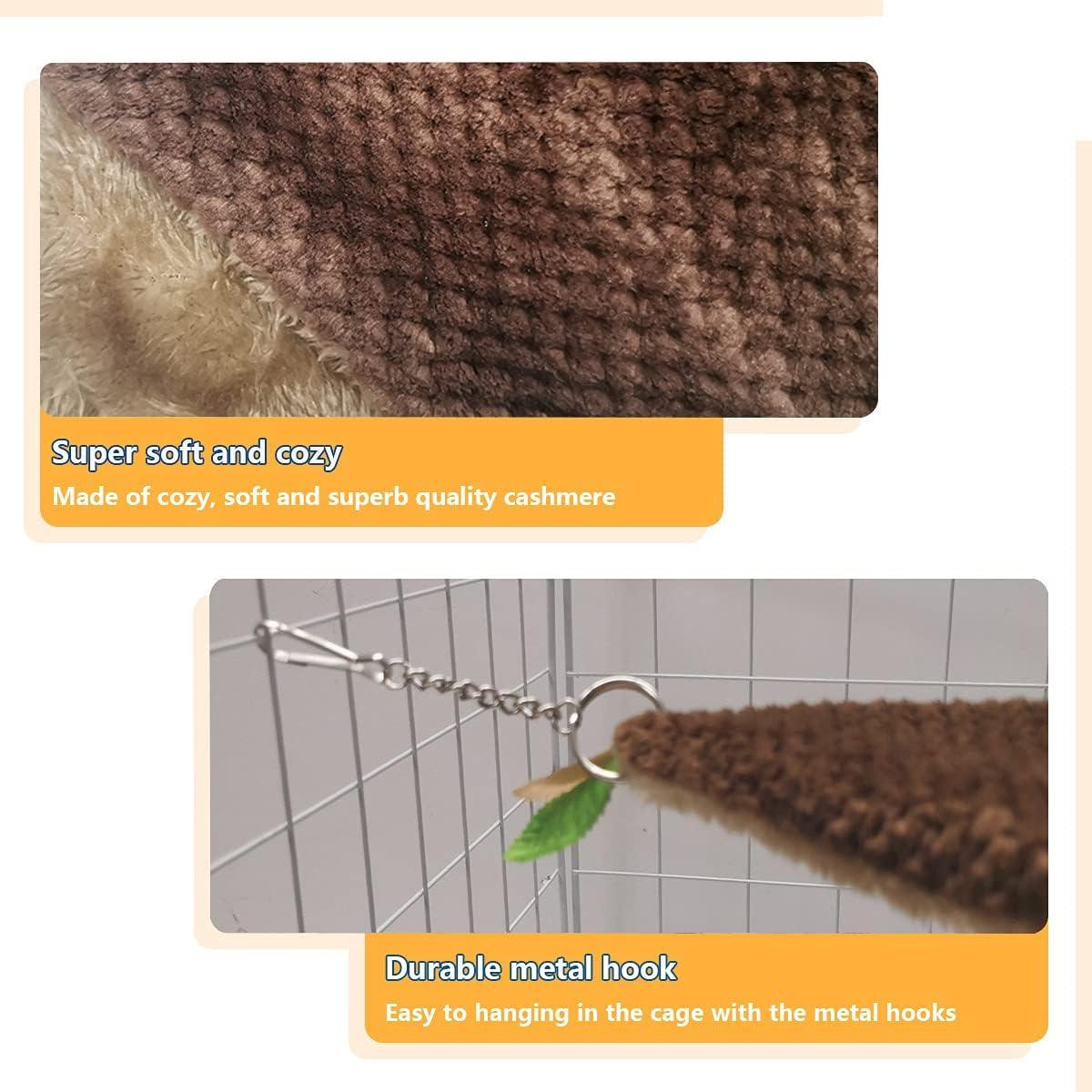 Hamaca y Túnel Colgante LEFTSTARER para Cobayas y Hurones