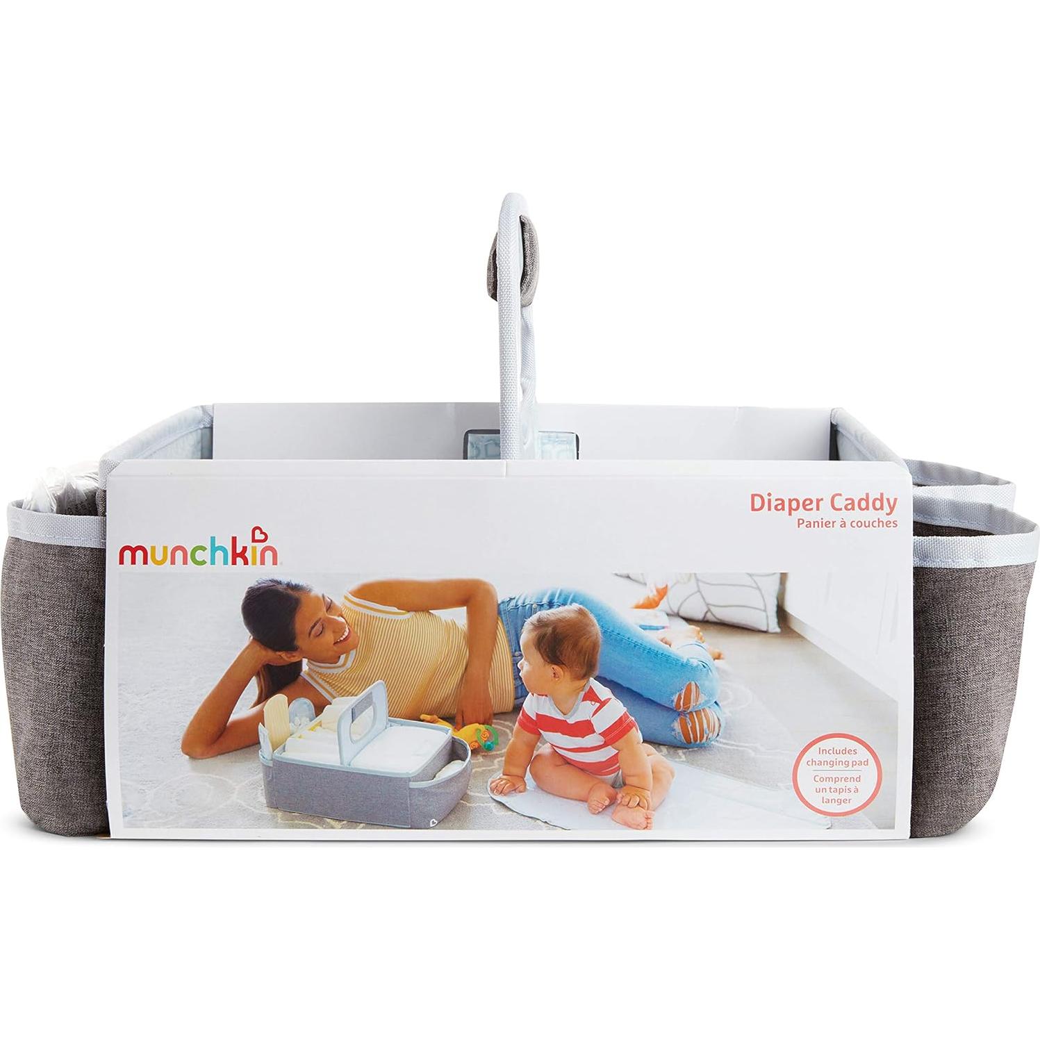 Organizador de Pañales Portátil Munchkin Gris con Cambiador