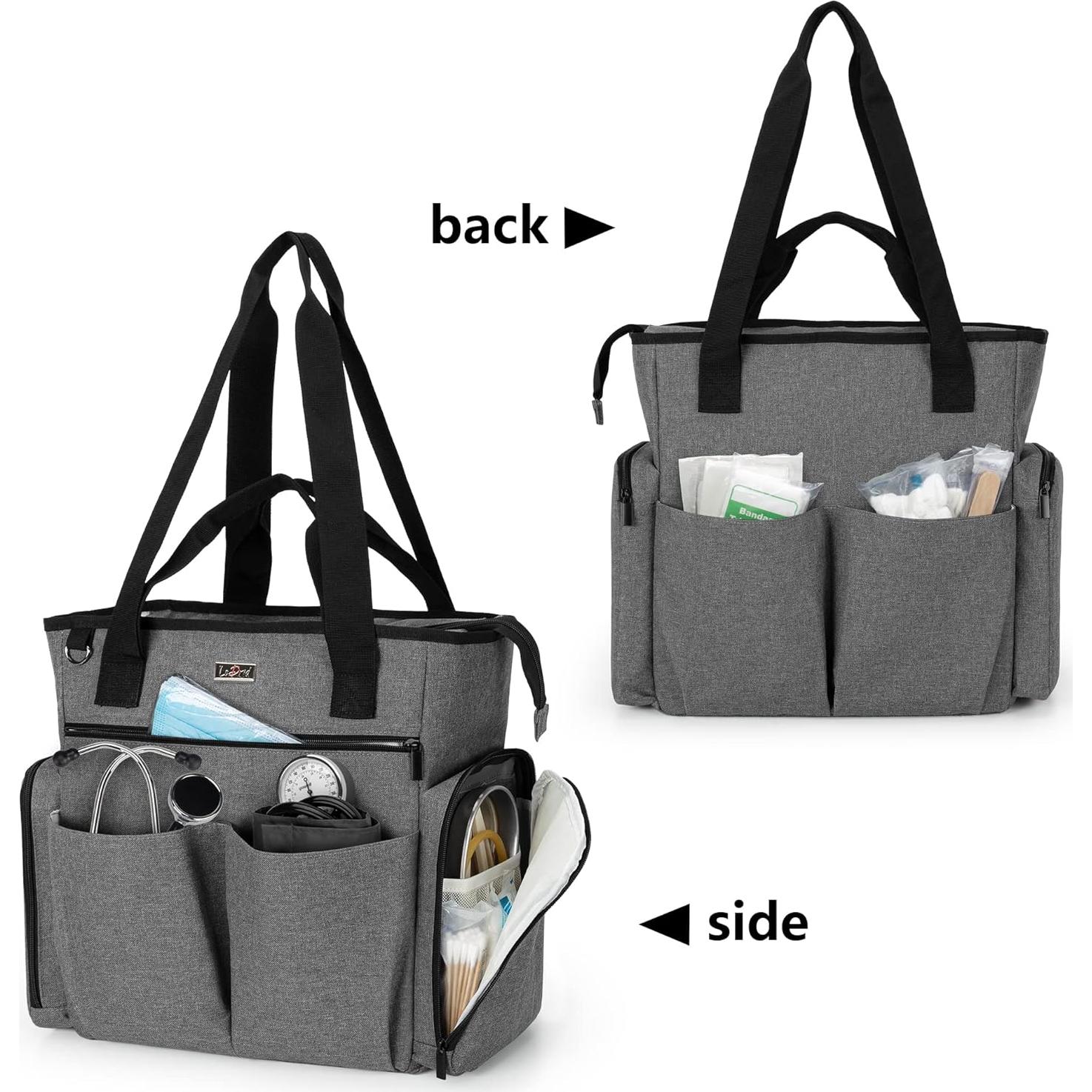 Bolsa de Enfermera LoDrid Acolchada para Laptop 39.62 cm Gris
