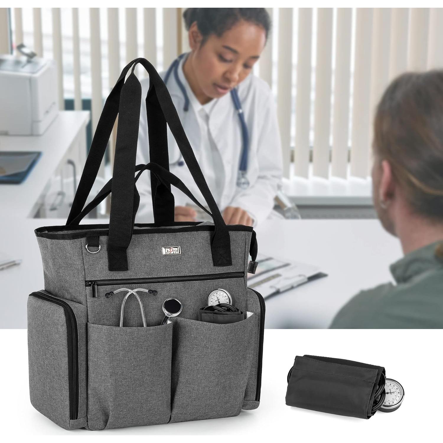 Bolsa de Enfermera LoDrid Acolchada para Laptop 39.62 cm Gris