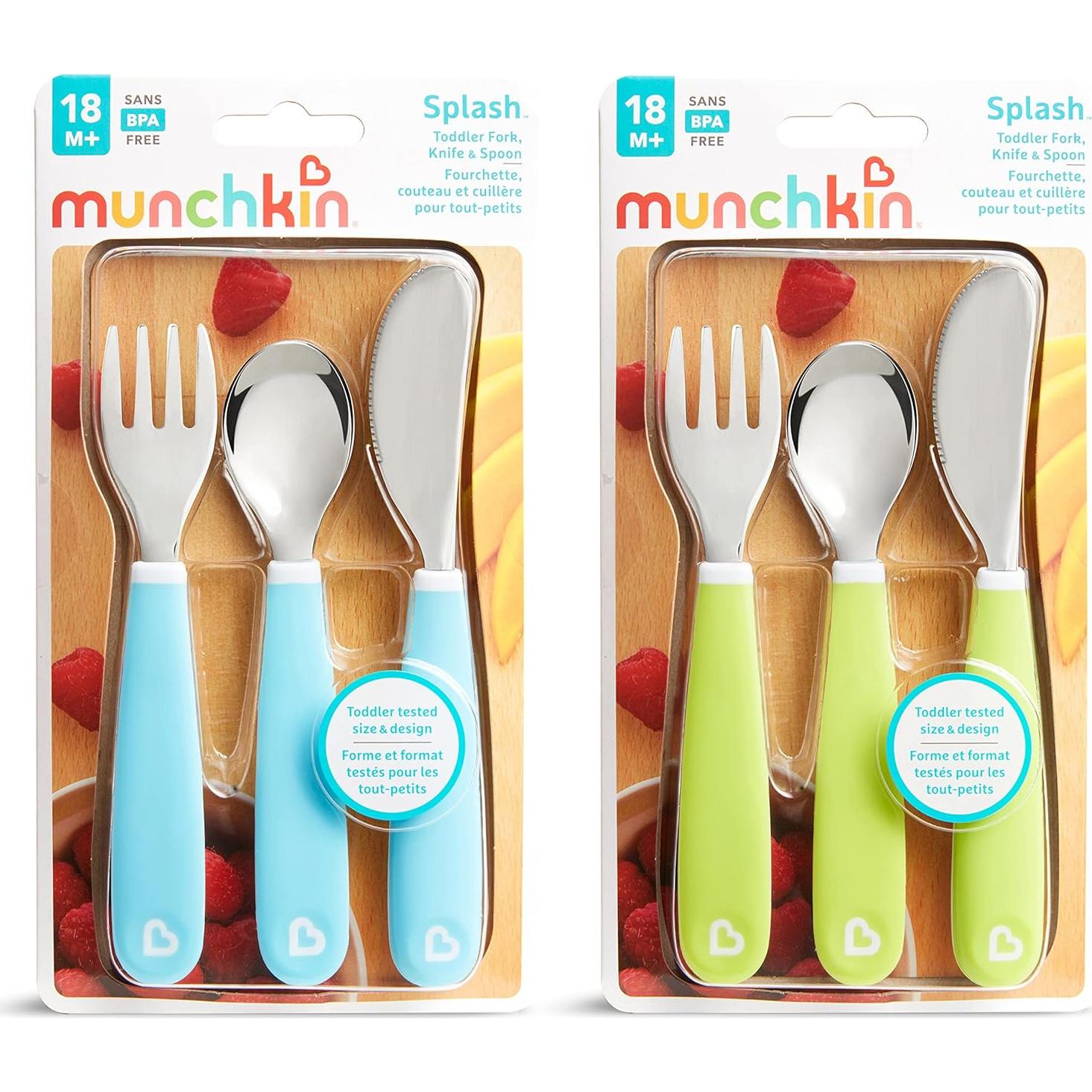 Juego de Utensilios para Niños Munchkin Splash 6 Piezas Azul Verde