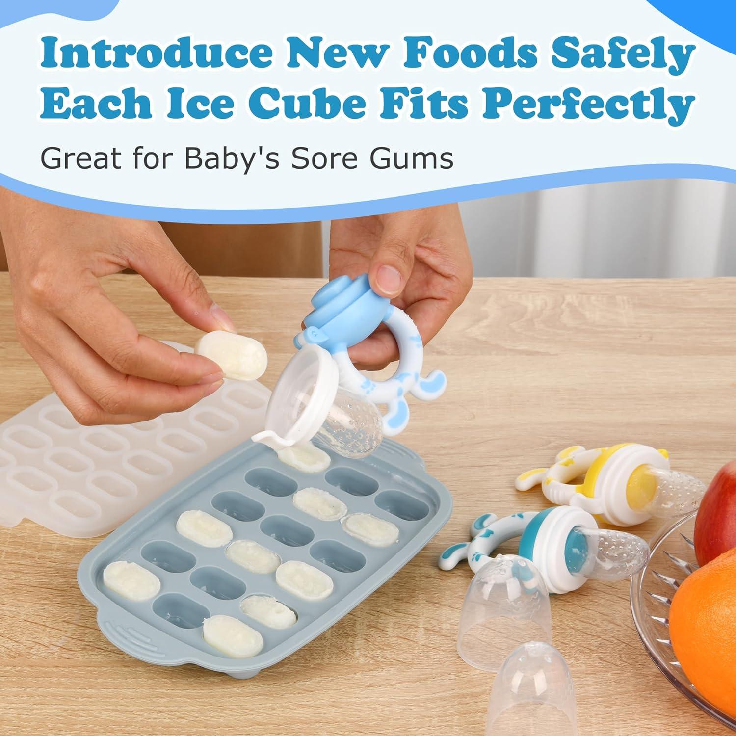 Moldes de Popsicle de Leche Materna WAJIAYON + Alimentador Bebé
