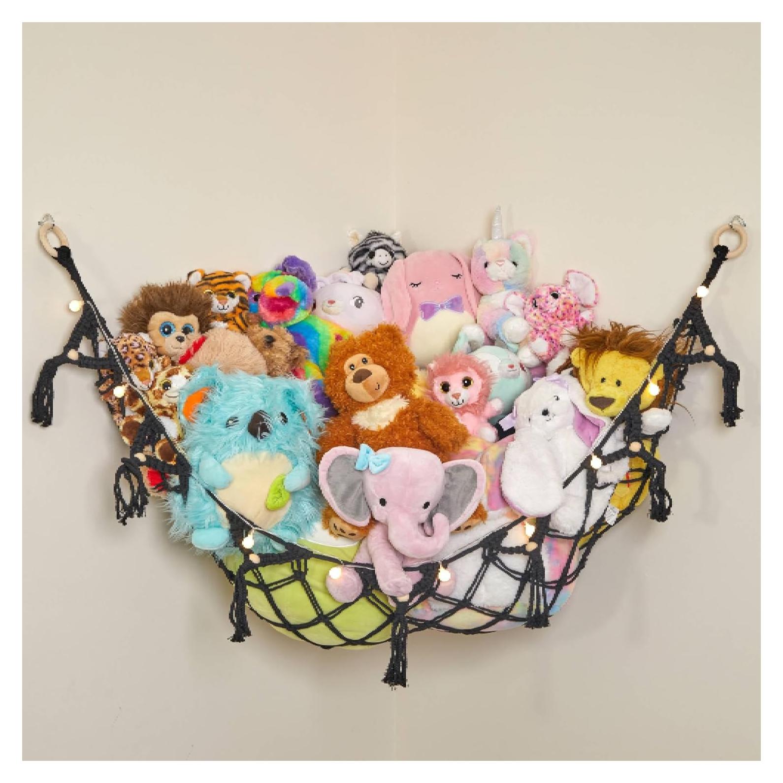 Hamaca de Almacenamiento Lilly's Love con Luces - Negro