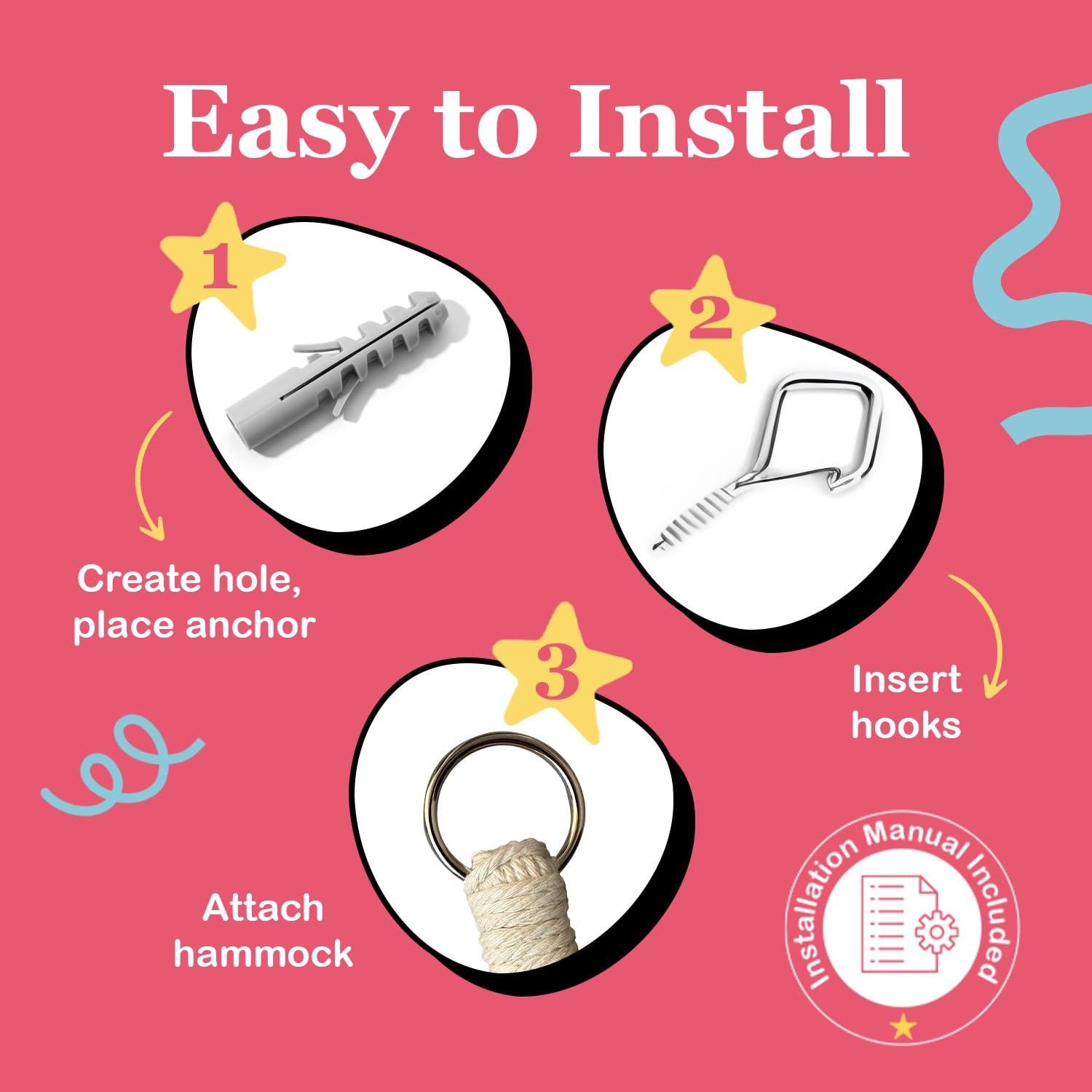 Hamaca de Almacenamiento Lilly's Love con Luces - Negro