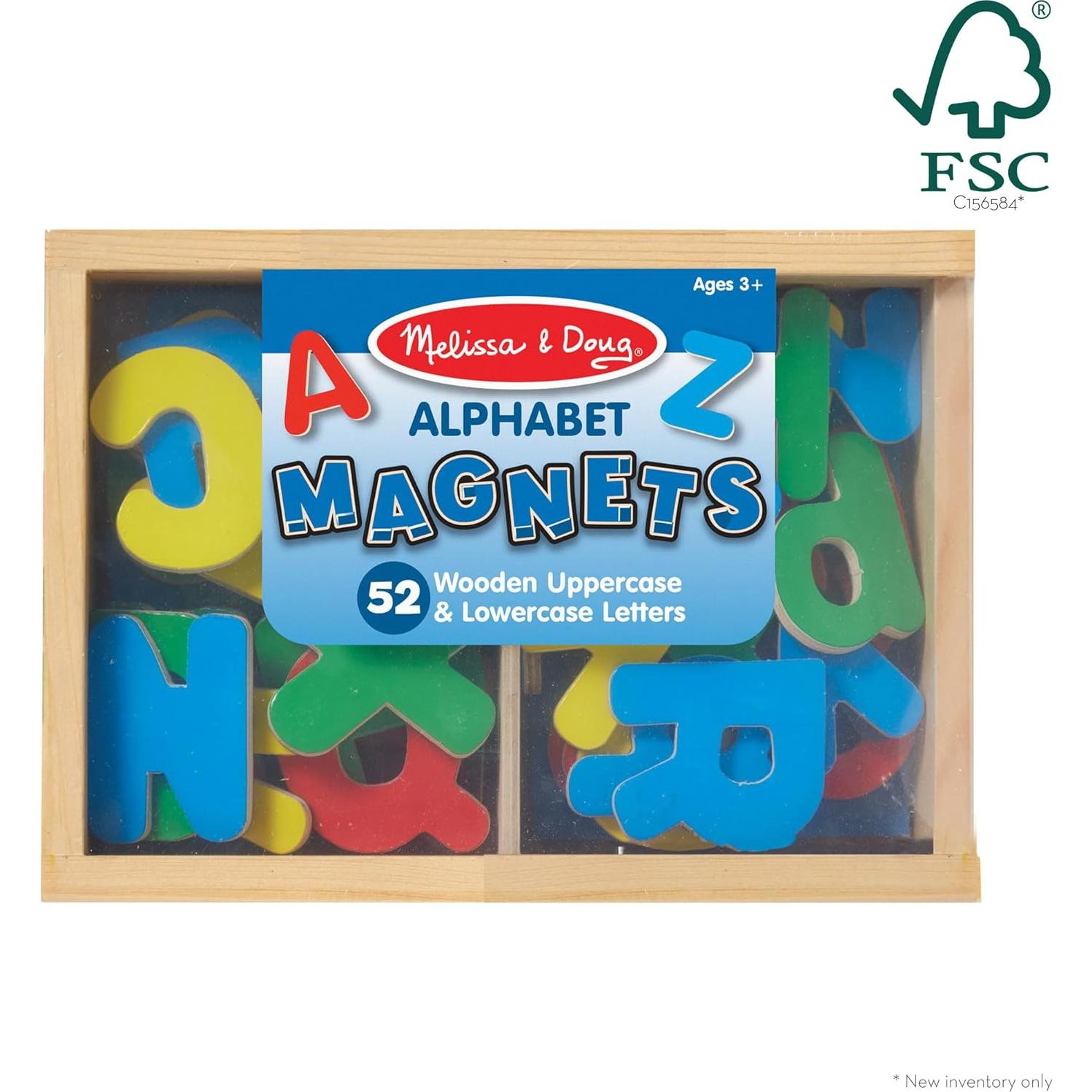 Imanes de Alfabeto de Madera Melissa & Doug - 52 Letras